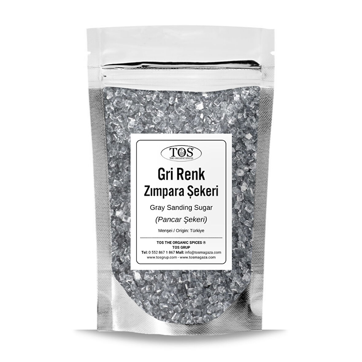 Gri Zımpara Şekeri 100 gr Gray Sanding Sugar