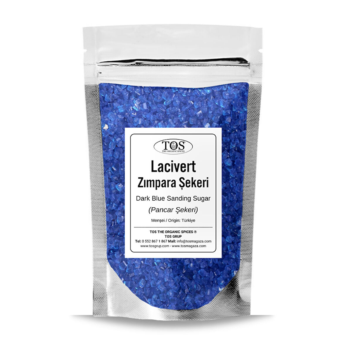 Lacivert Zımpara Şekeri 500 gr Dark Blue Sanding Sugar