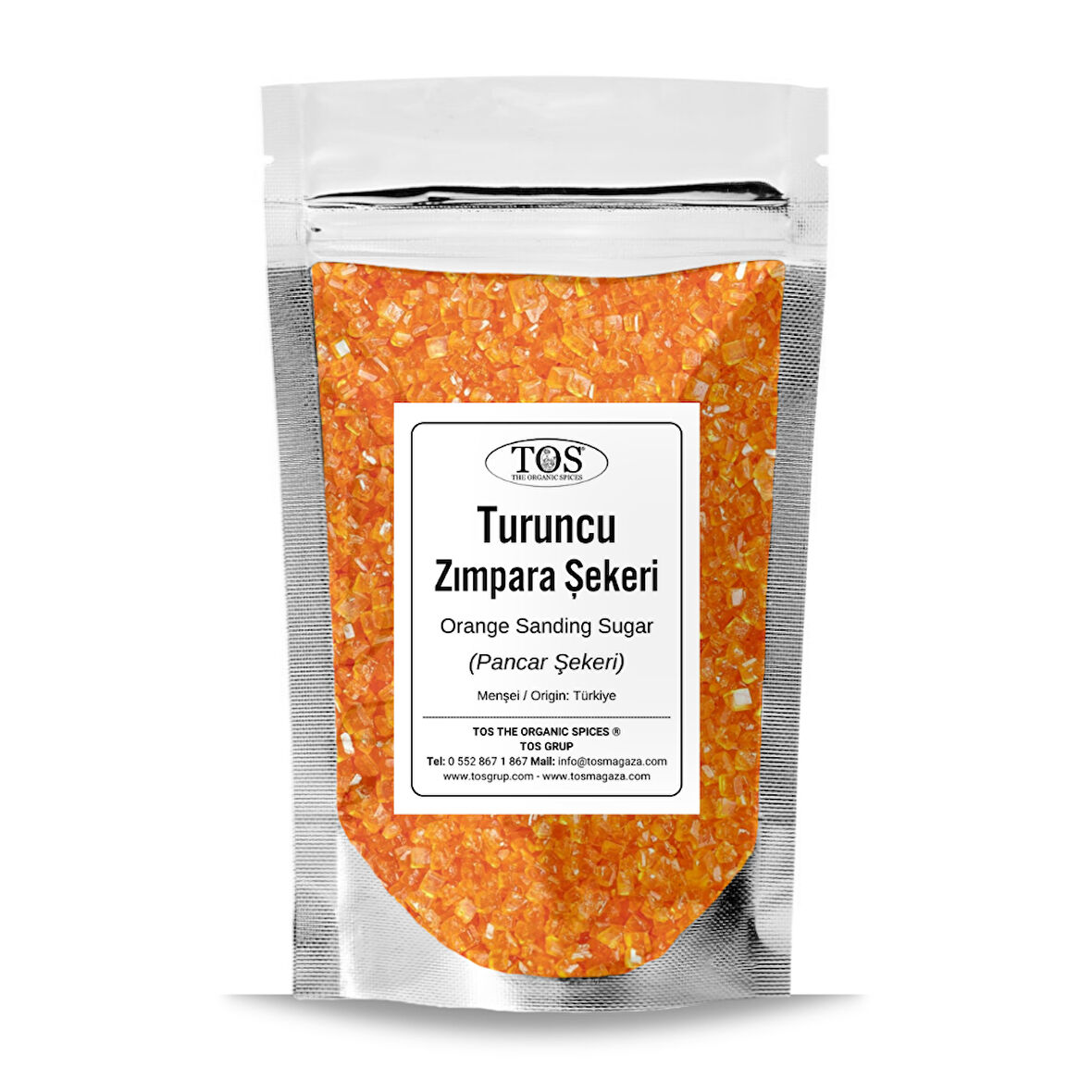 Turuncu Zımpara Şekeri 250 gr Orange Sanding Sugar