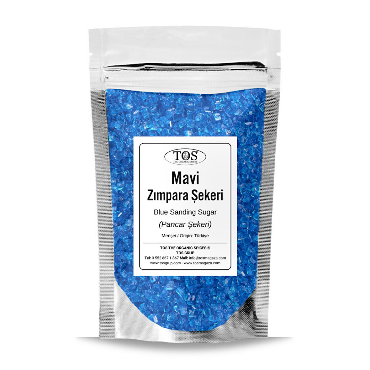 Mavi Zımpara Şekeri 1 kg Blue Sanding Sugar