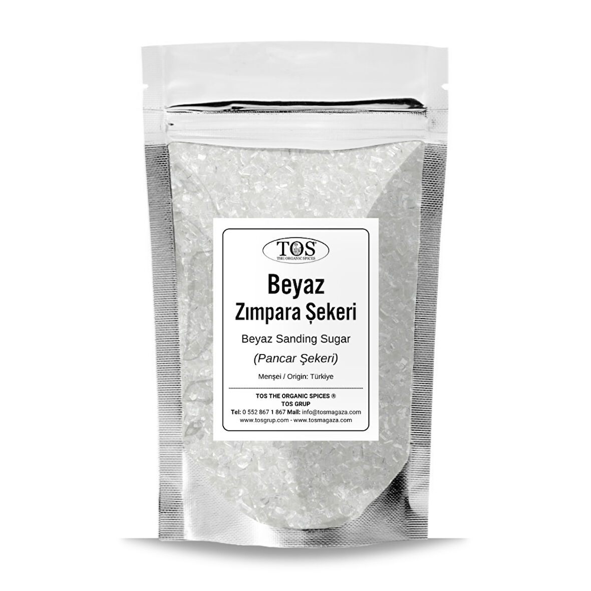 Beyaz Zımpara Şekeri 500 gr White Sanding Sugar