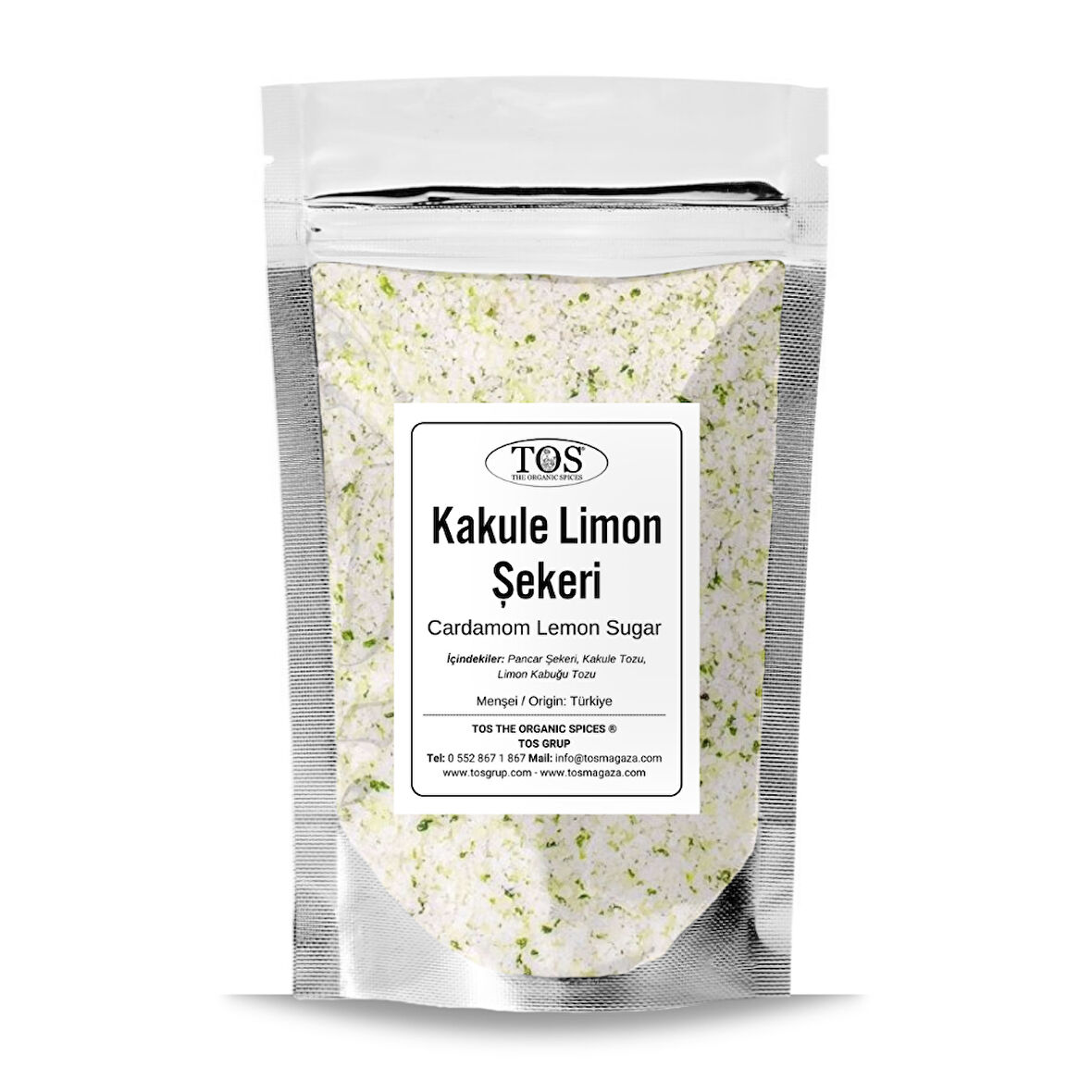 Kakule Limon Şeker 500 gr (1. Kalite) Cardamom Lemon Sugar