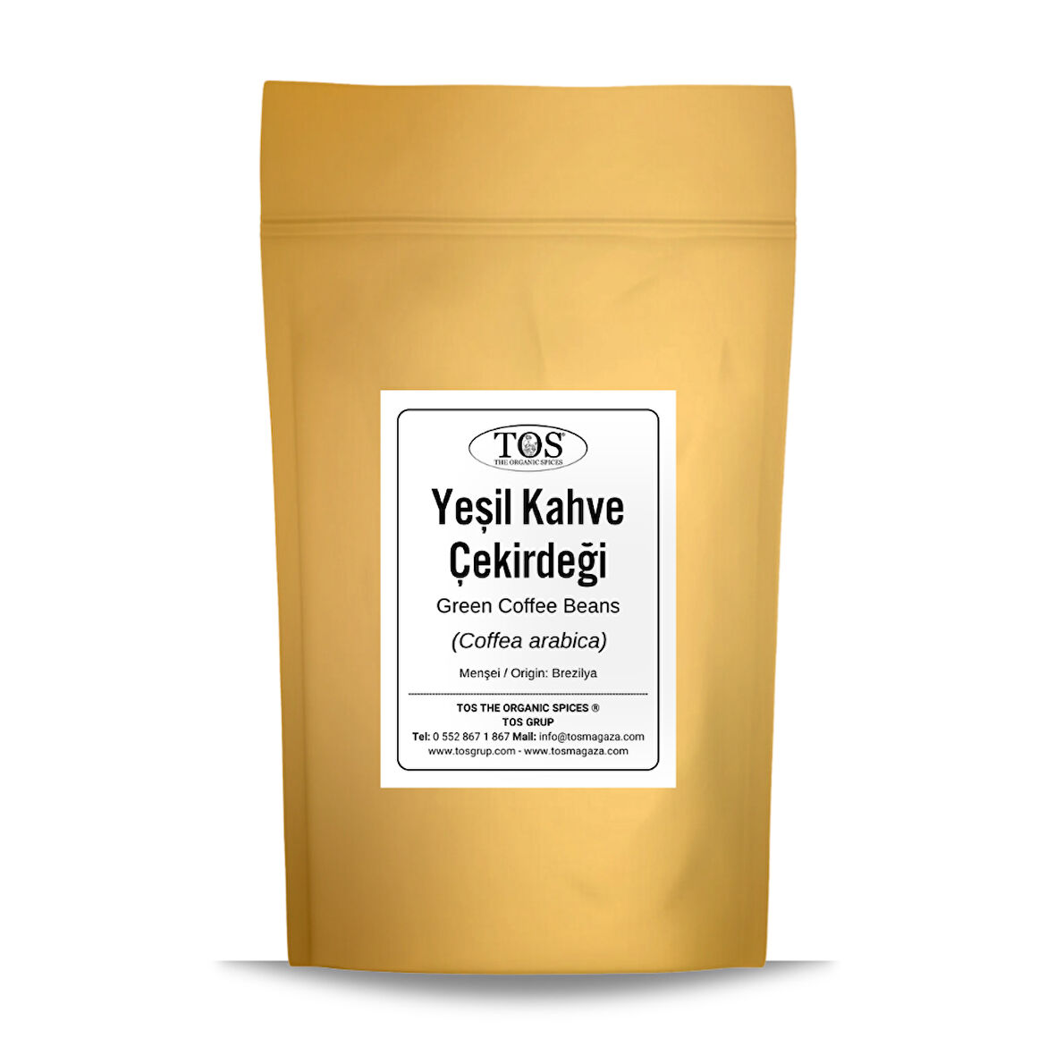 Yeşil Kahve Çekirdeği 100 gr (1. Kalite) Green Coffee Beans