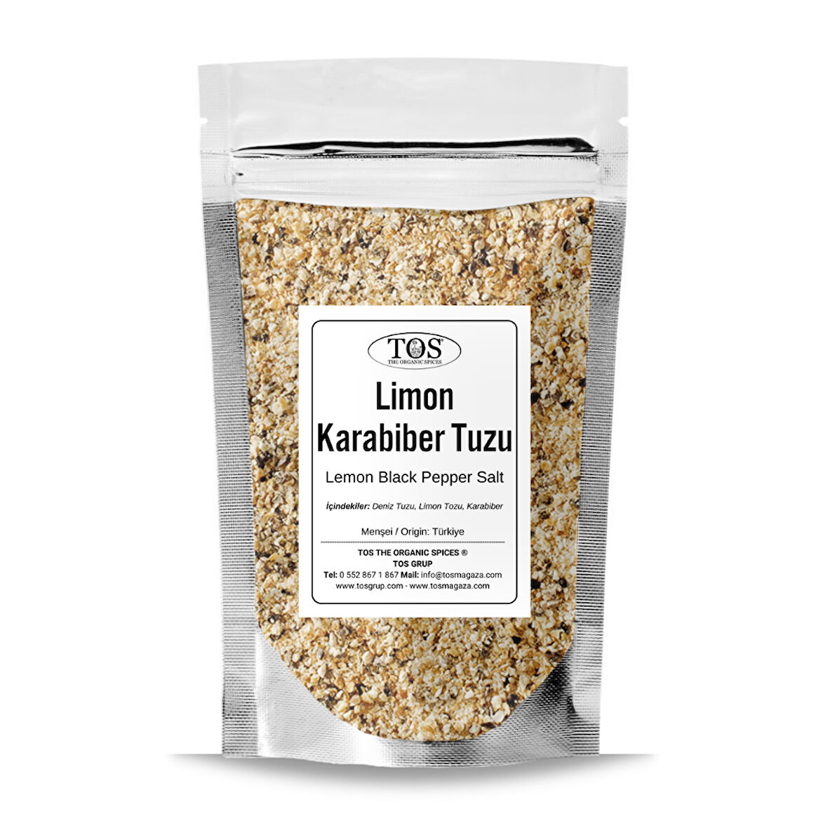 Limon Karabiber Tuzu 2,5 kg (1. Kalite) Lemon Black Pepper Salt