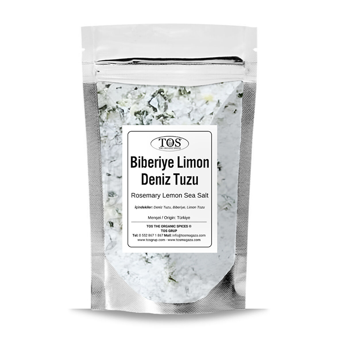 Biberiye Limon Deniz Tuzu 5 kg (1. Kalite) Rosemary Lemon Sea Salt