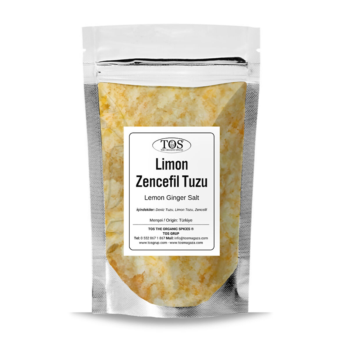 Limon Zencefil Tuzu 2,5 kg (1. Kalite) Lemon Ginger Salt