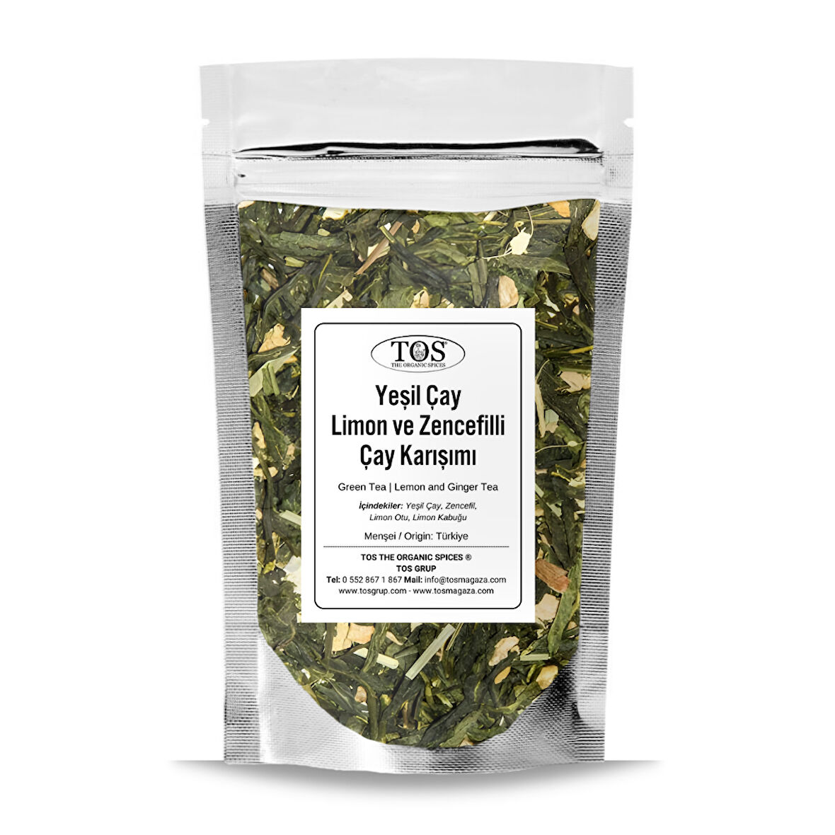 Yeşil Çay | Limon ve Zencefilli Çay 100 gr (1. Kalite)