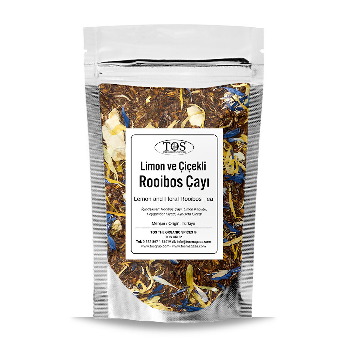Limon ve Çiçekli Rooibos Çayı 40 gr (1. Kalite)