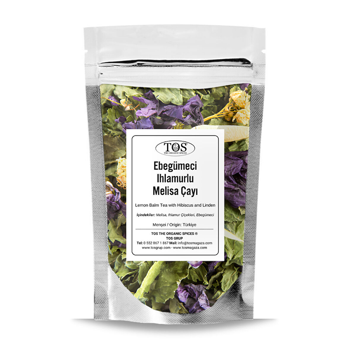 Ebegümeci ve Ihlamurlu Melisa Çayı 100 gr (1. Kalite)