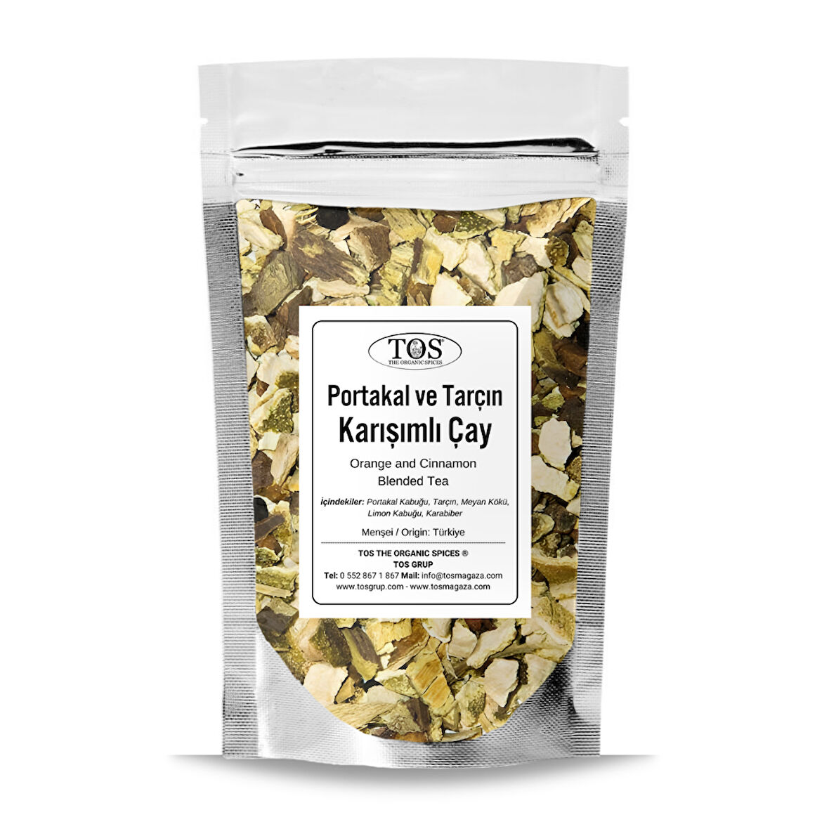 Portakal ve Tarçın Karışımlı Çay 100 gr (1. Kalite)