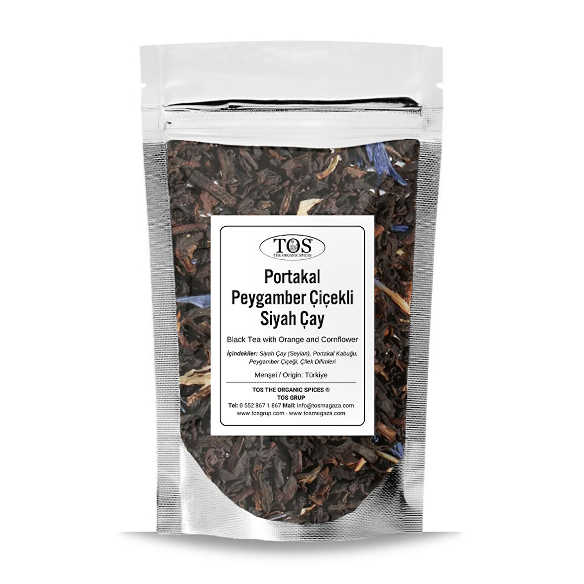 Portakal ve Peygamber Çiçekli Siyah Çay 40 gr (1. Kalite)