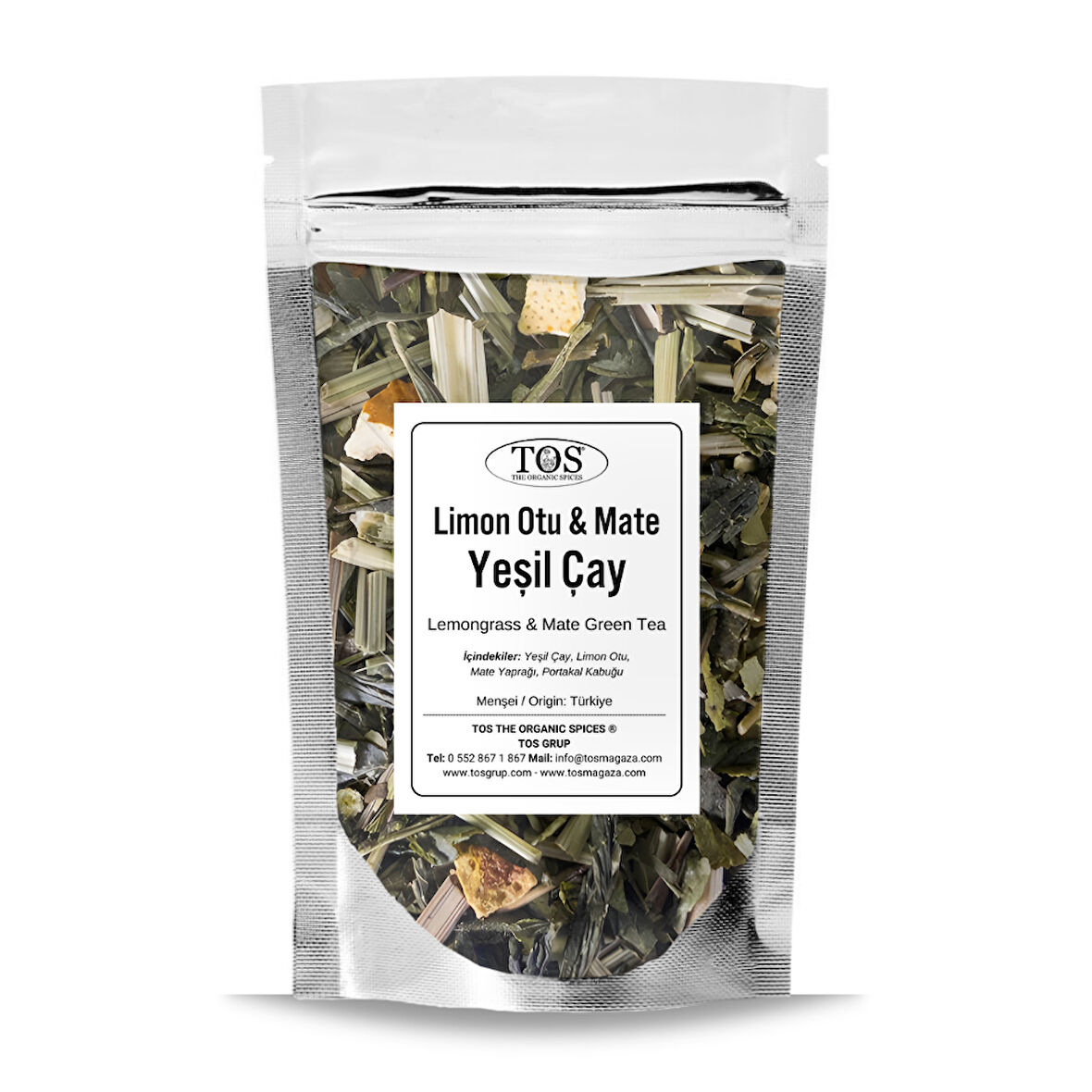 Limon Otu & Mate Yeşil Çay 100 gr (1. Kalite)