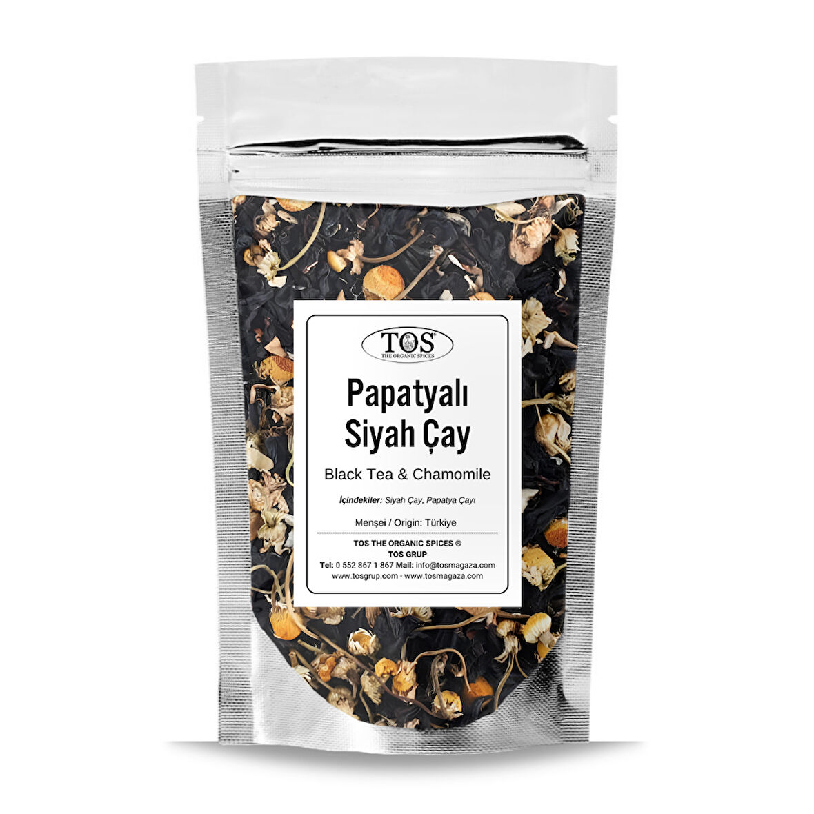 Siyah Çay & Papatya Çayı 100 gr (1. Kalite)
