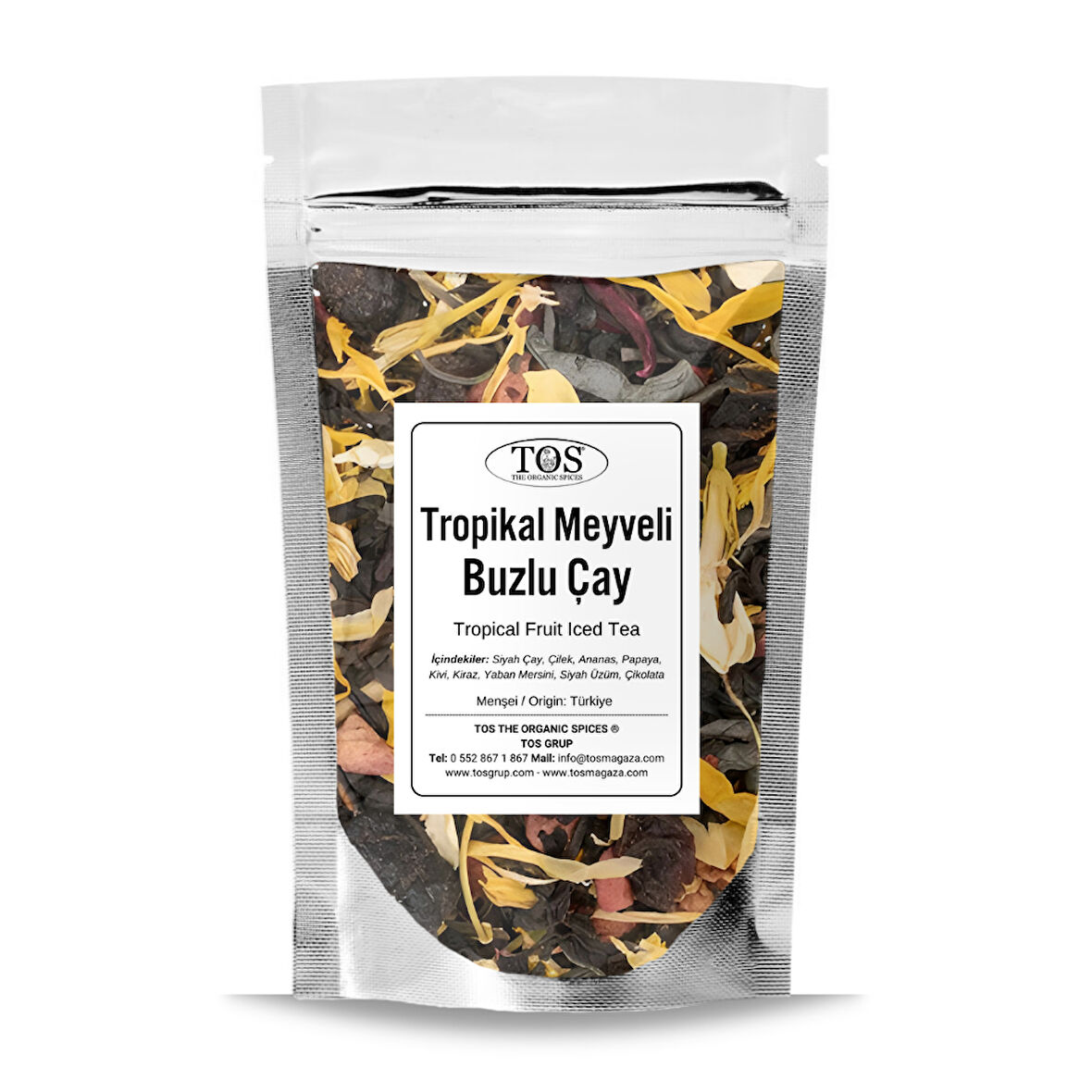 Tropikal Meyveli Buzlu Çay 100 gr (1. Kalite)