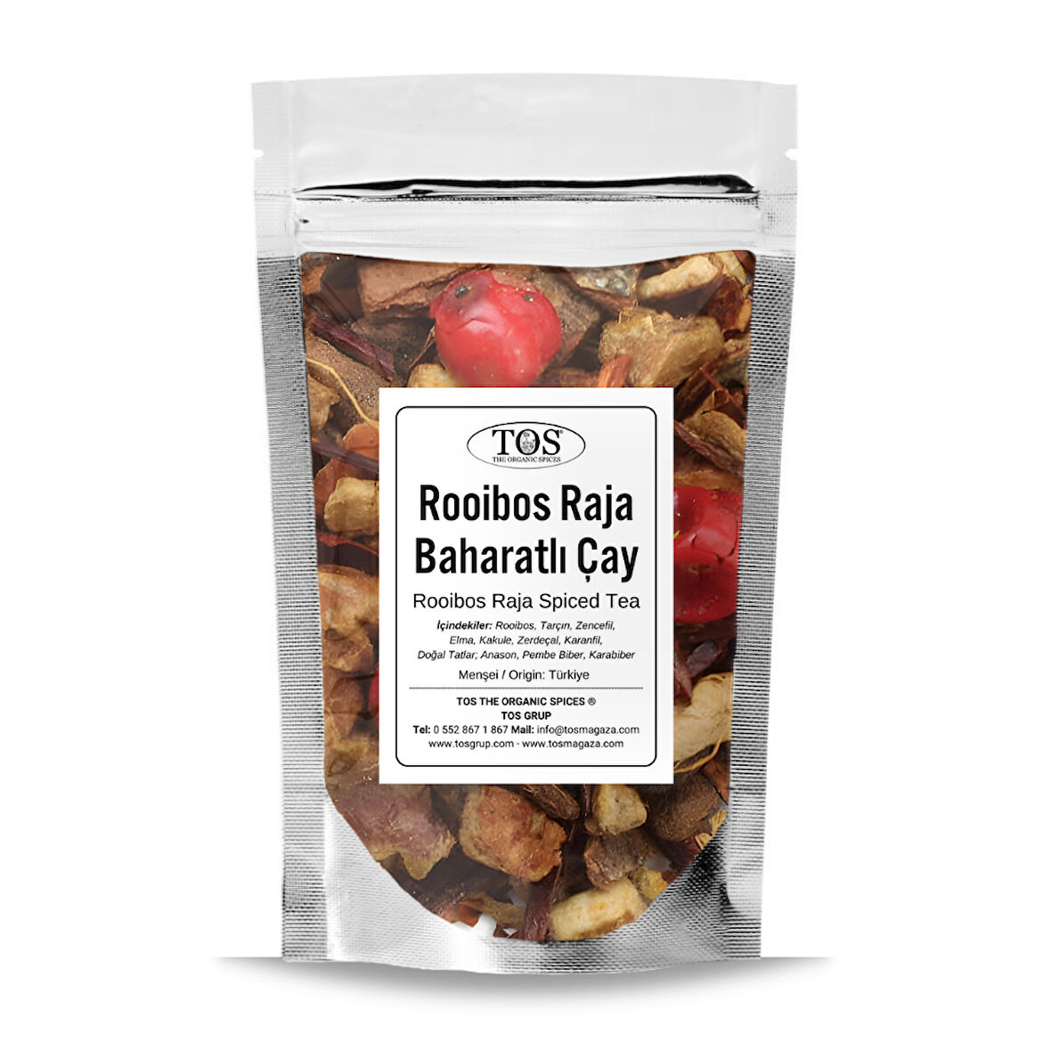 Rooibos Raja Baharatlı Çay 100 gr (1. Kalite)