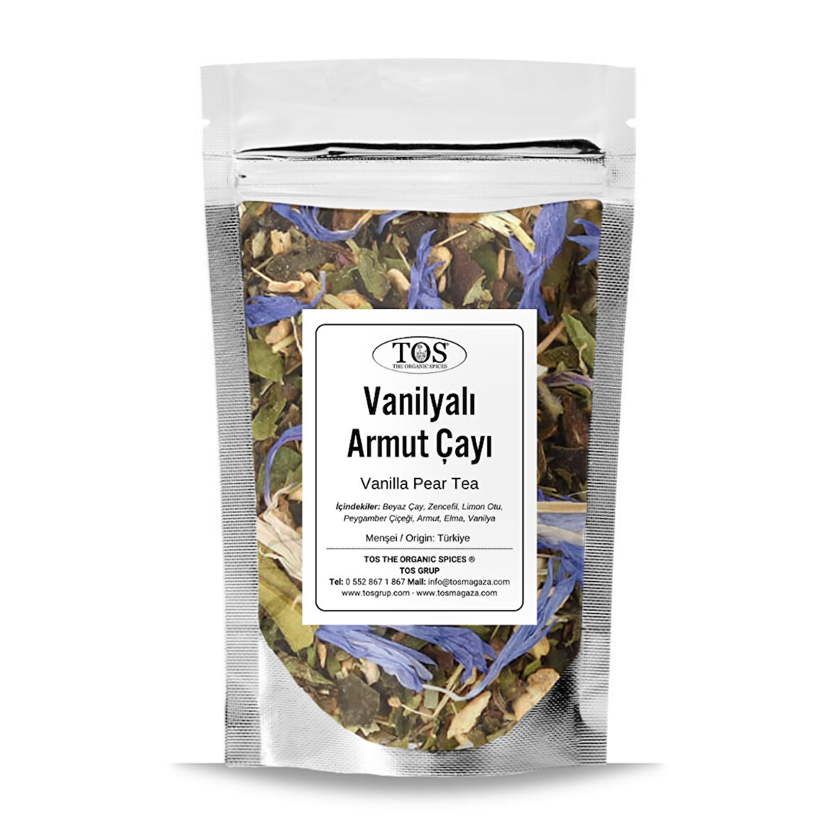 Vanilyalı Armut Çayı 100 gr (1. Kalite)