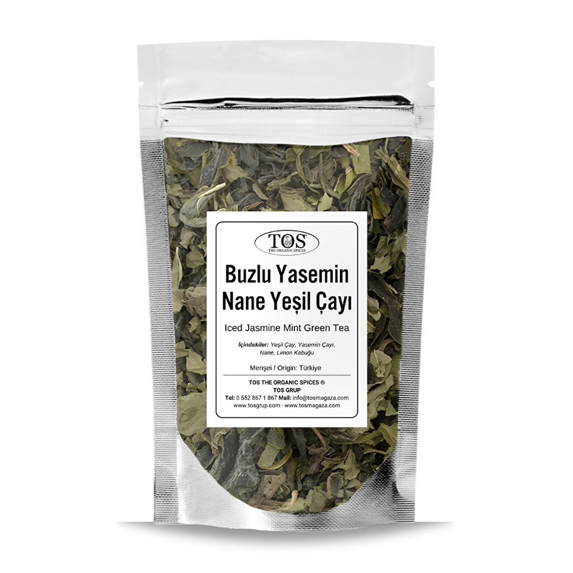 Buzlu Yasemin Nane Yeşil Çayı 100 gr (1. Kalite)