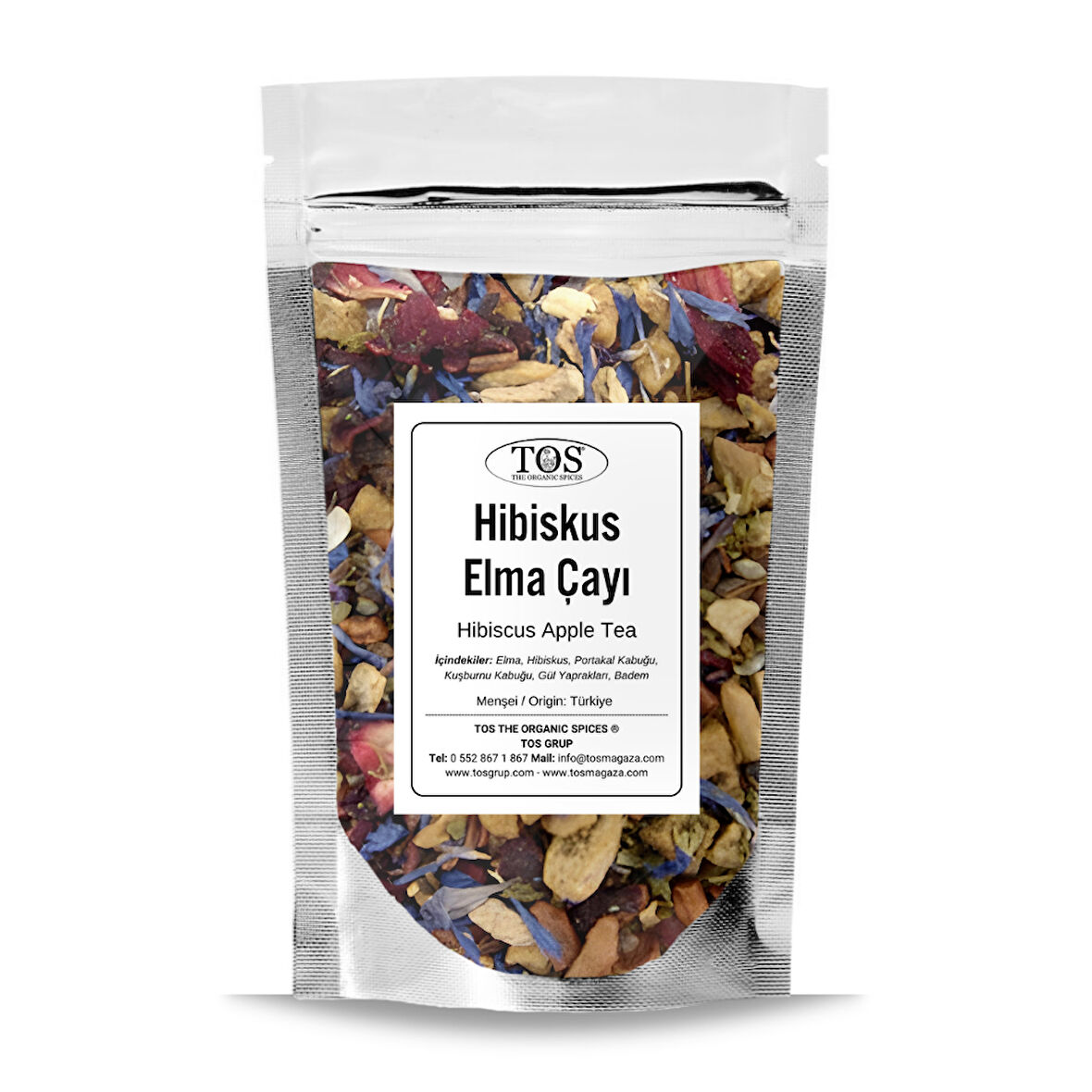 Hibiskus Elma Çayı 40 gr (1. Kalite)