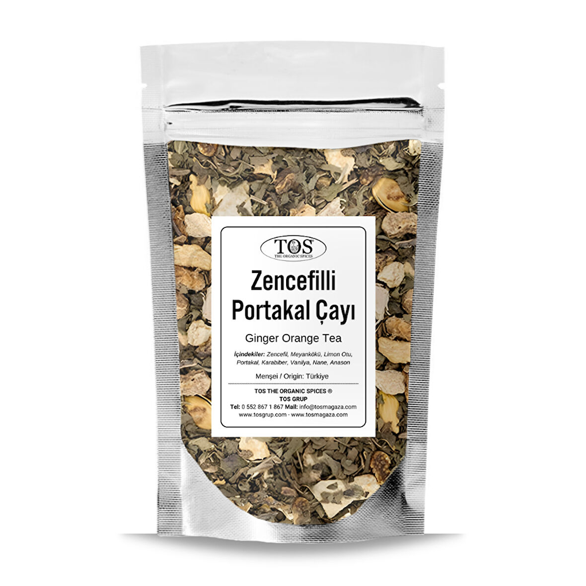 Zencefilli Portakal Çayı 40 gr (1. Kalite)