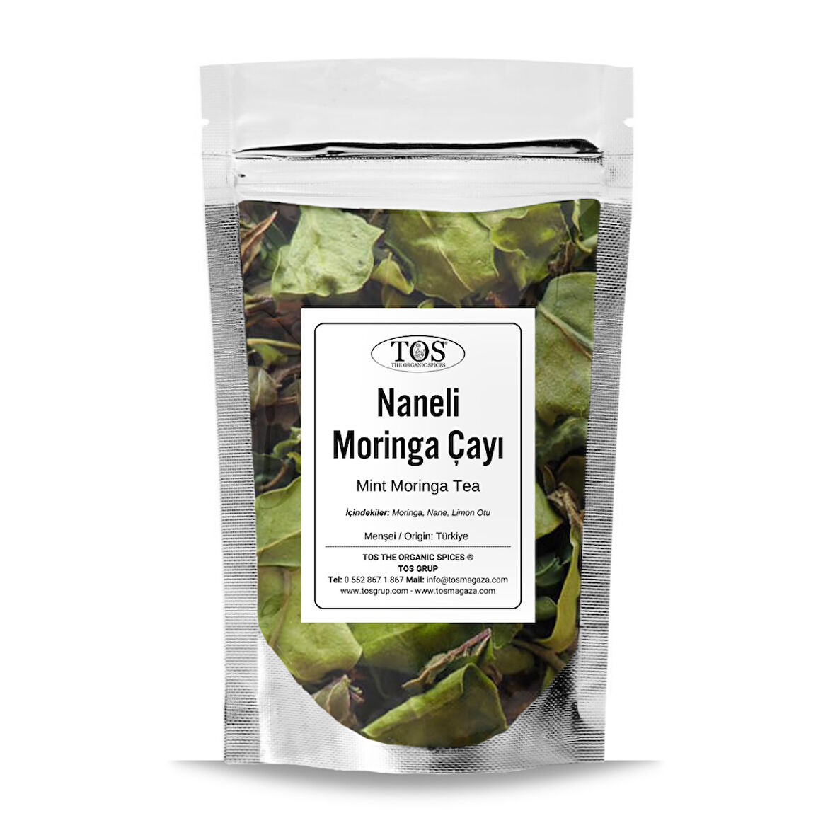 Naneli Moringa Çayı 100 gr (1. Kalite)