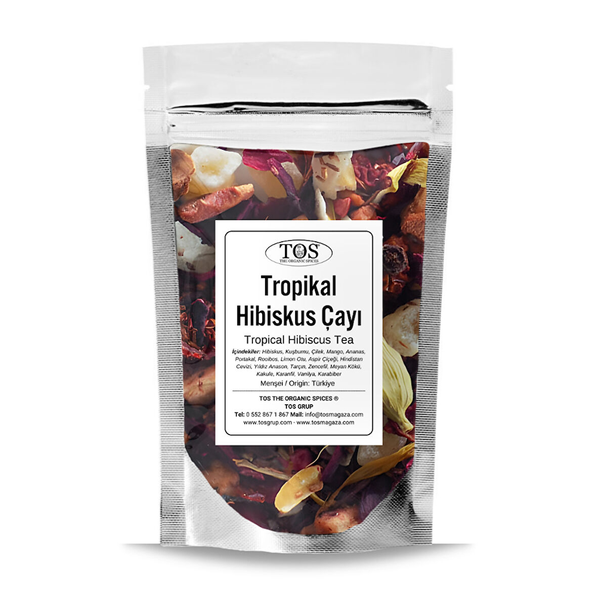 Tropikal Hibiskus Çayı 250 gr (1. Kalite)