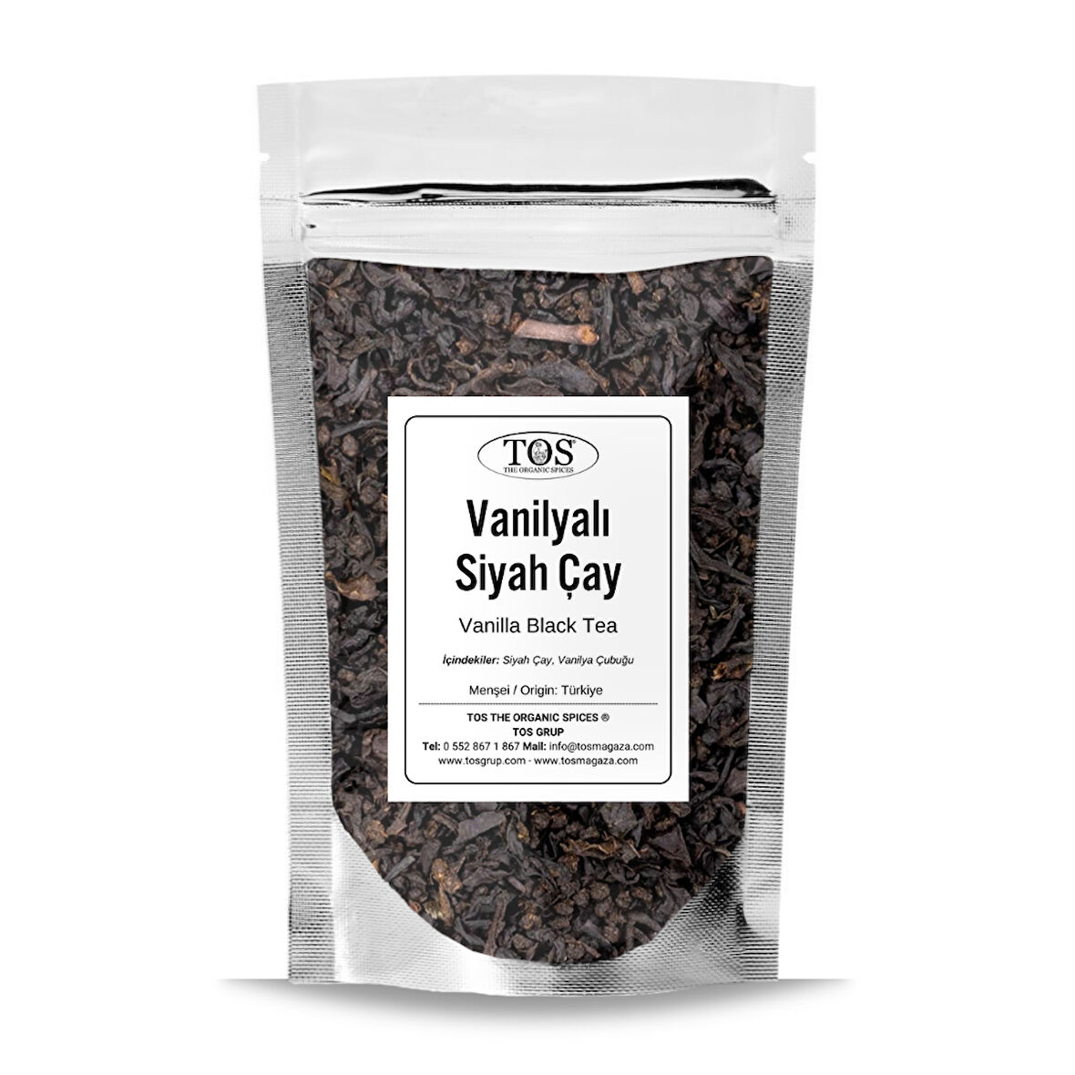 Vanilyalı Siyah Çay 100 gr (1. Kalite)