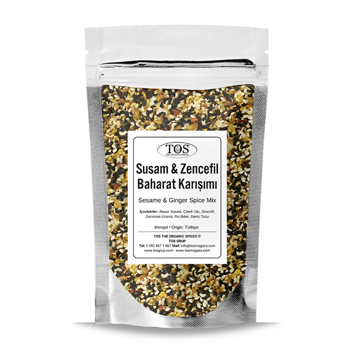 Kızarmış Susam & Zencefil Baharat Karışımı 100 gr (1. Kalite)