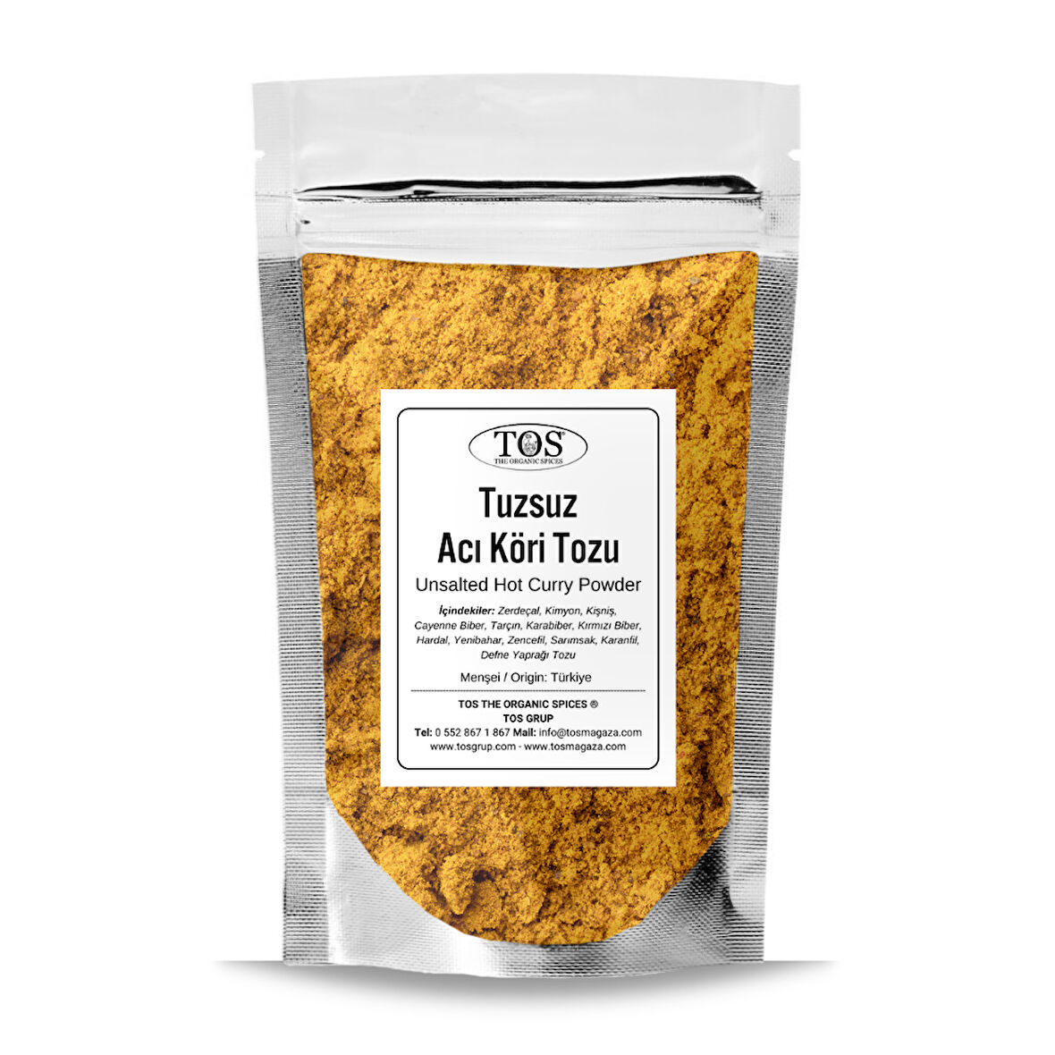 Tuzsuz Acı Köri Tozu 100 gr (1. Kalite)