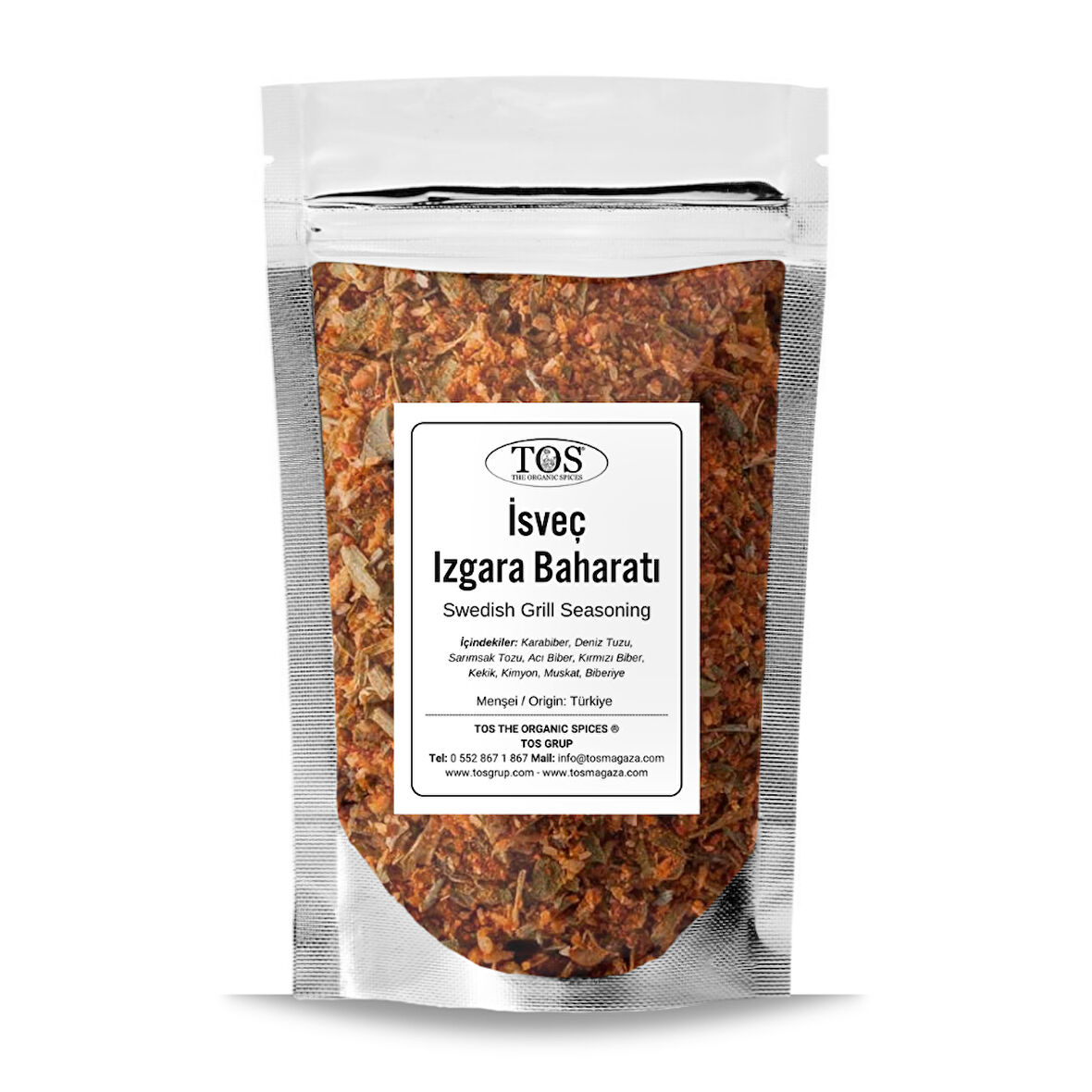 İsveç Izgara Baharatı (Grillkrydda) 100 gr (1. Kalite)