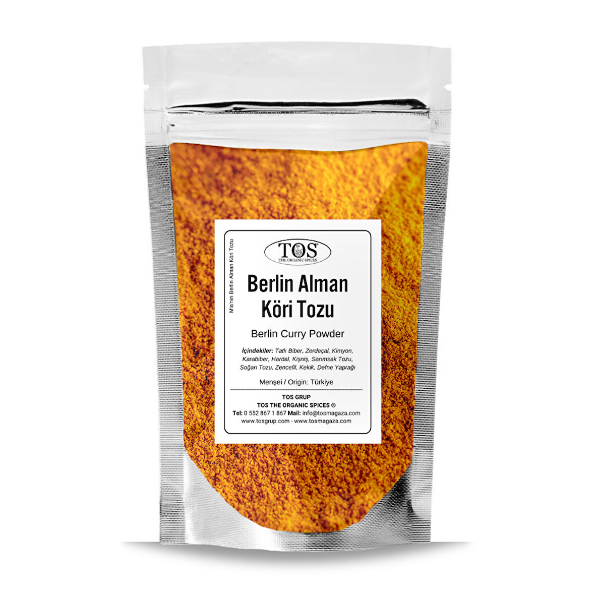 Mia'nın Berlin Alman Köri Tozu 500 gr Mia's Berlin German Curry Powder