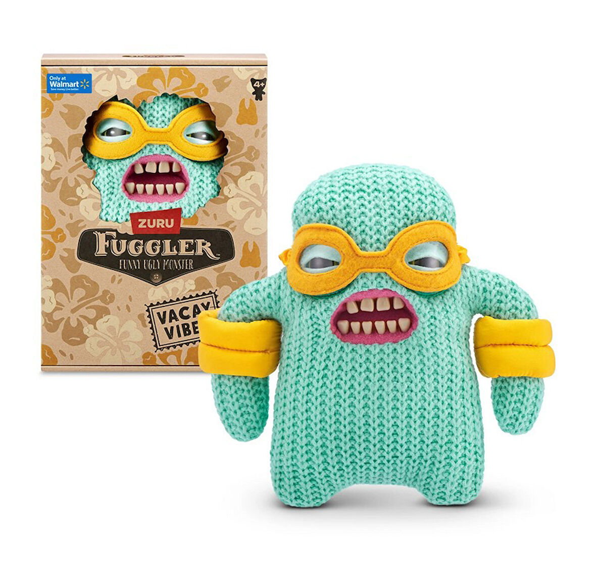 Vacay Vibes Tatil Havası ZURU Fuggler Komik Peluş Oyuncak - Mr Needles 22 cm