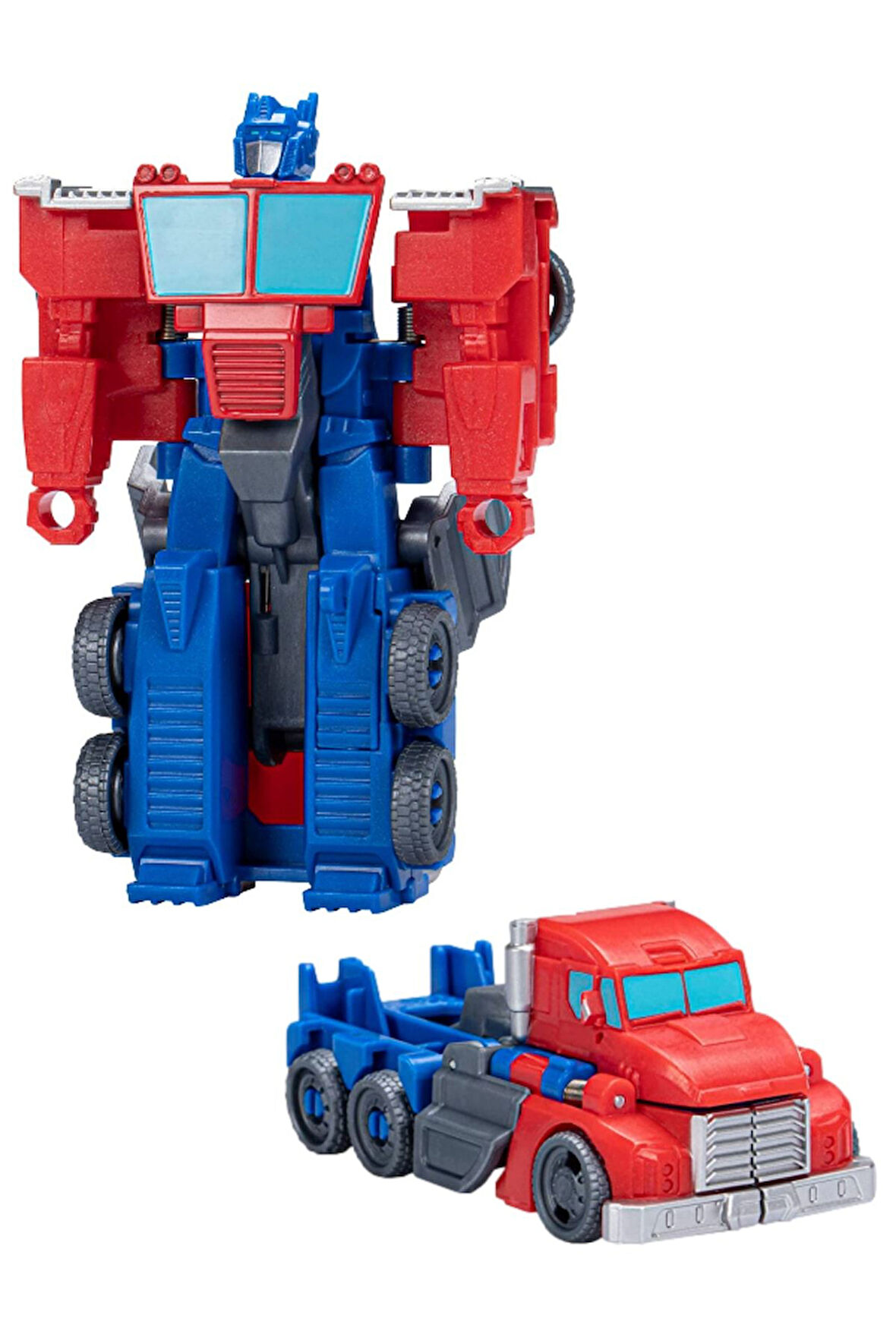 Transformers Earthspark Tek Adımda Dönüşebilen Robot Araba Optimus Prime Karakter Figür 10 Cm