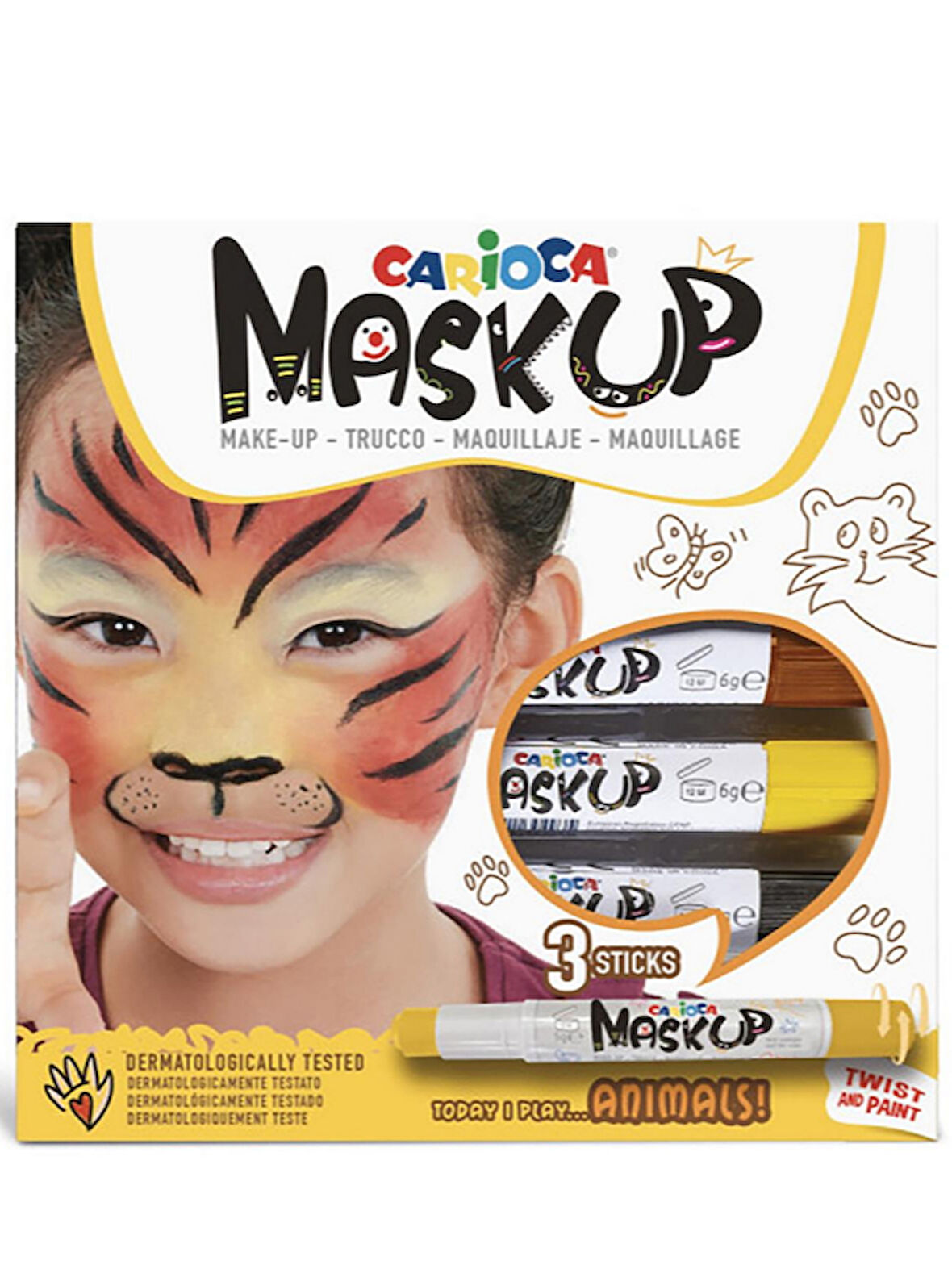 Carioca Face Paint - Yüz Boyası 6 Gr. 3 Renk