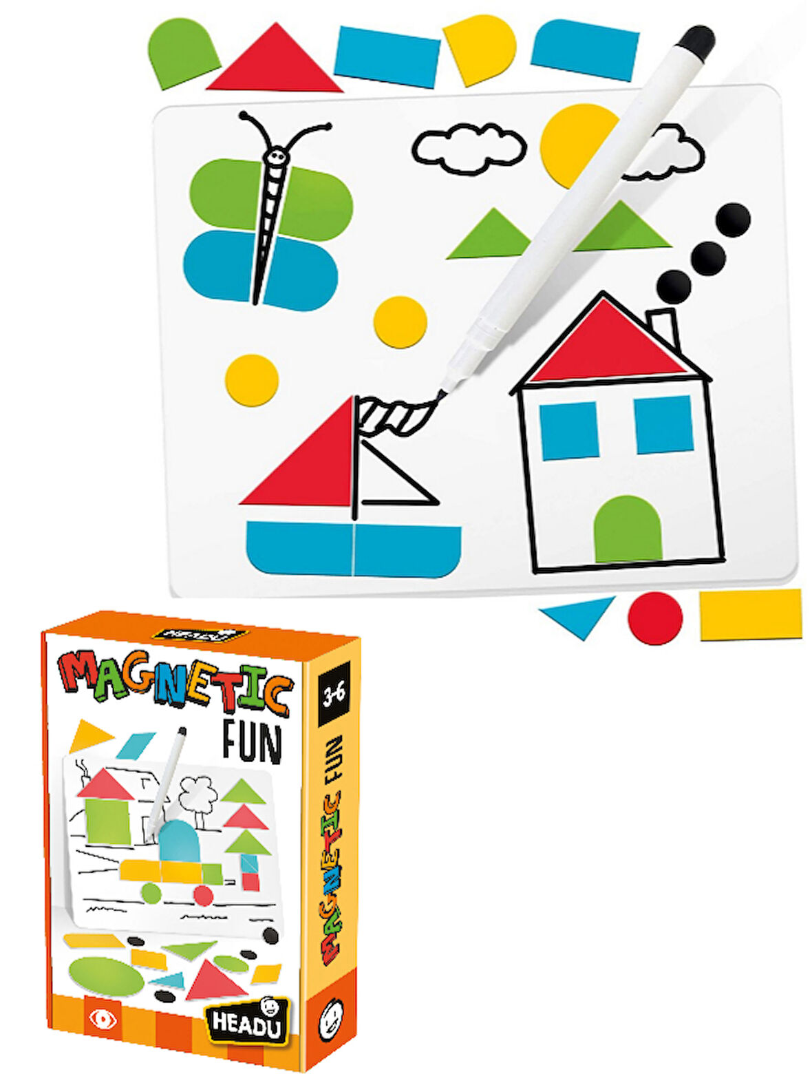 Headu Magnetic Fun - Manyetik Eğlence 3 - 6 Yaş MU27927