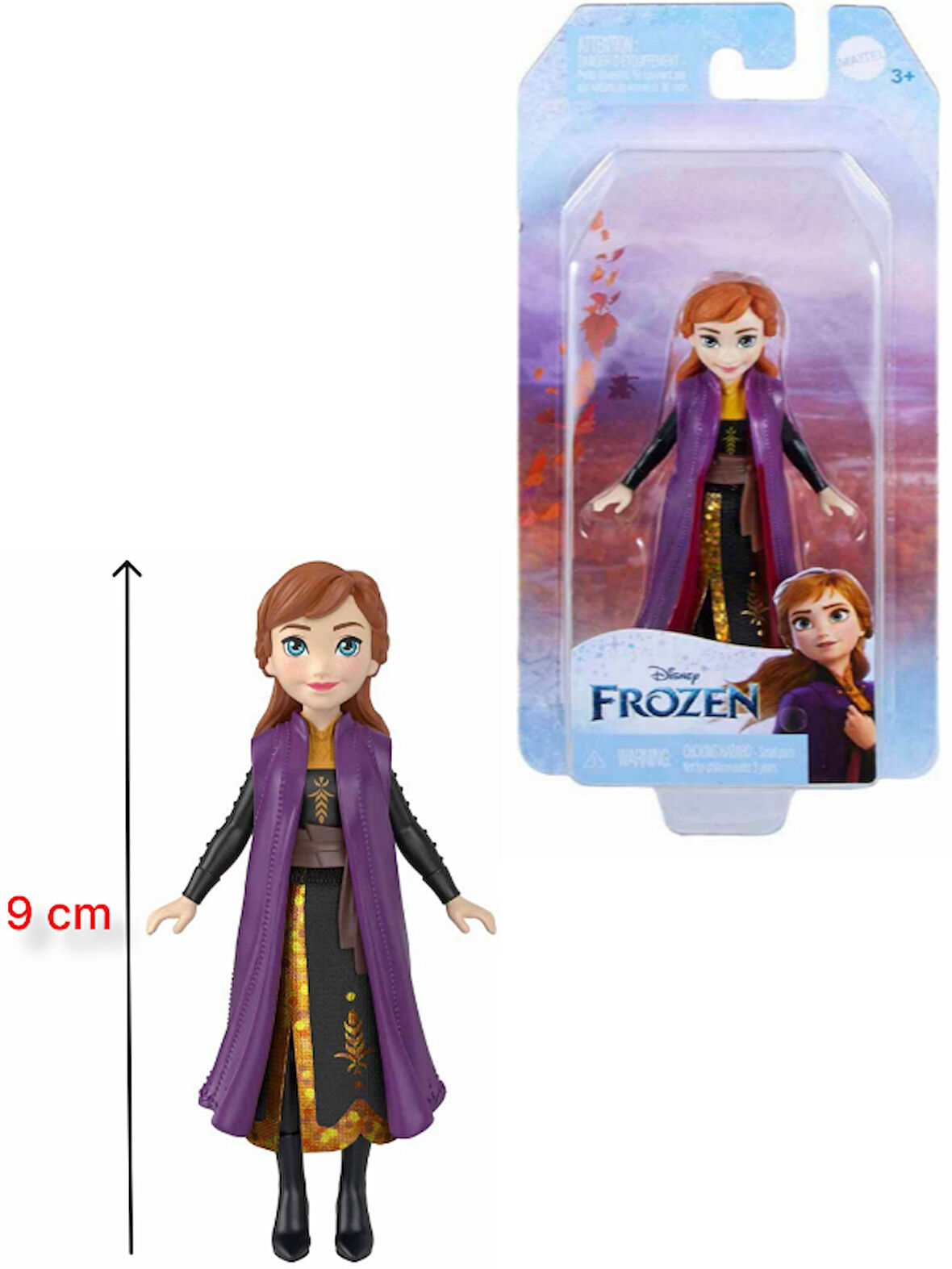 Frozen Karlar Ülkesi Anna Mini Bebek - 9 cm