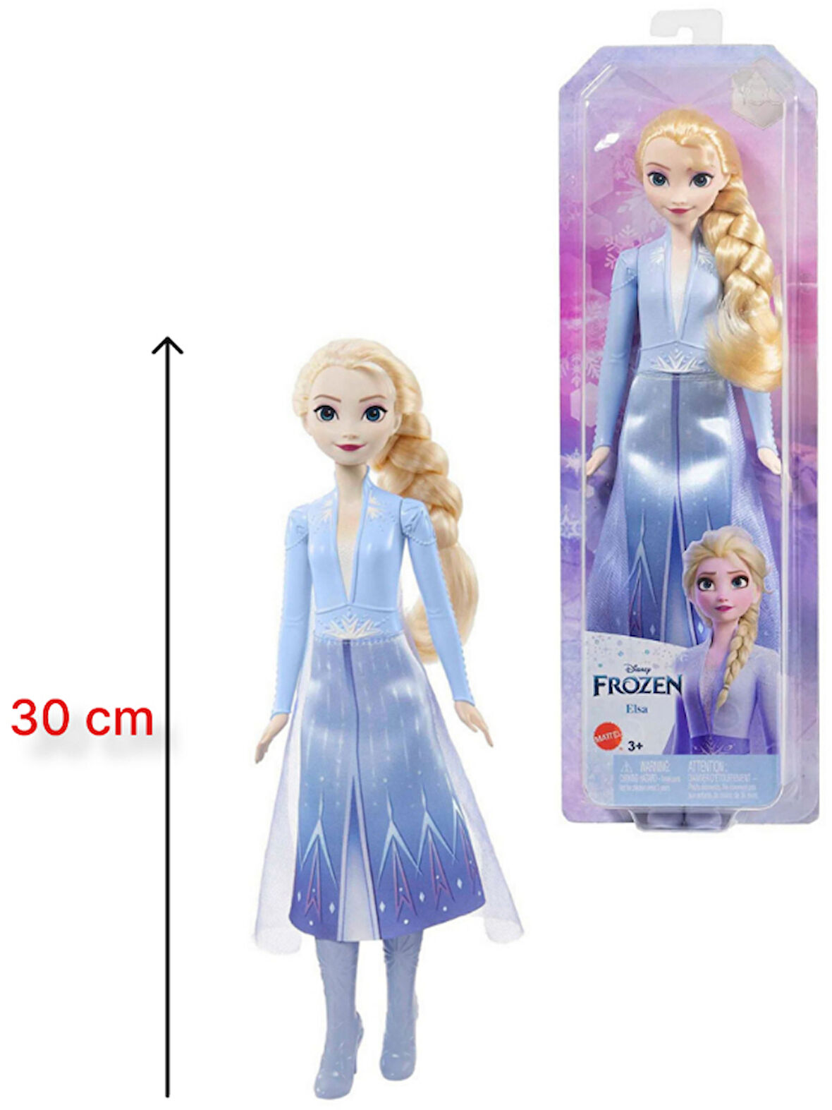 Frozen Karlar Ülkesi Ana Karakter Bebekleri Elsa 30 cm Model - 1