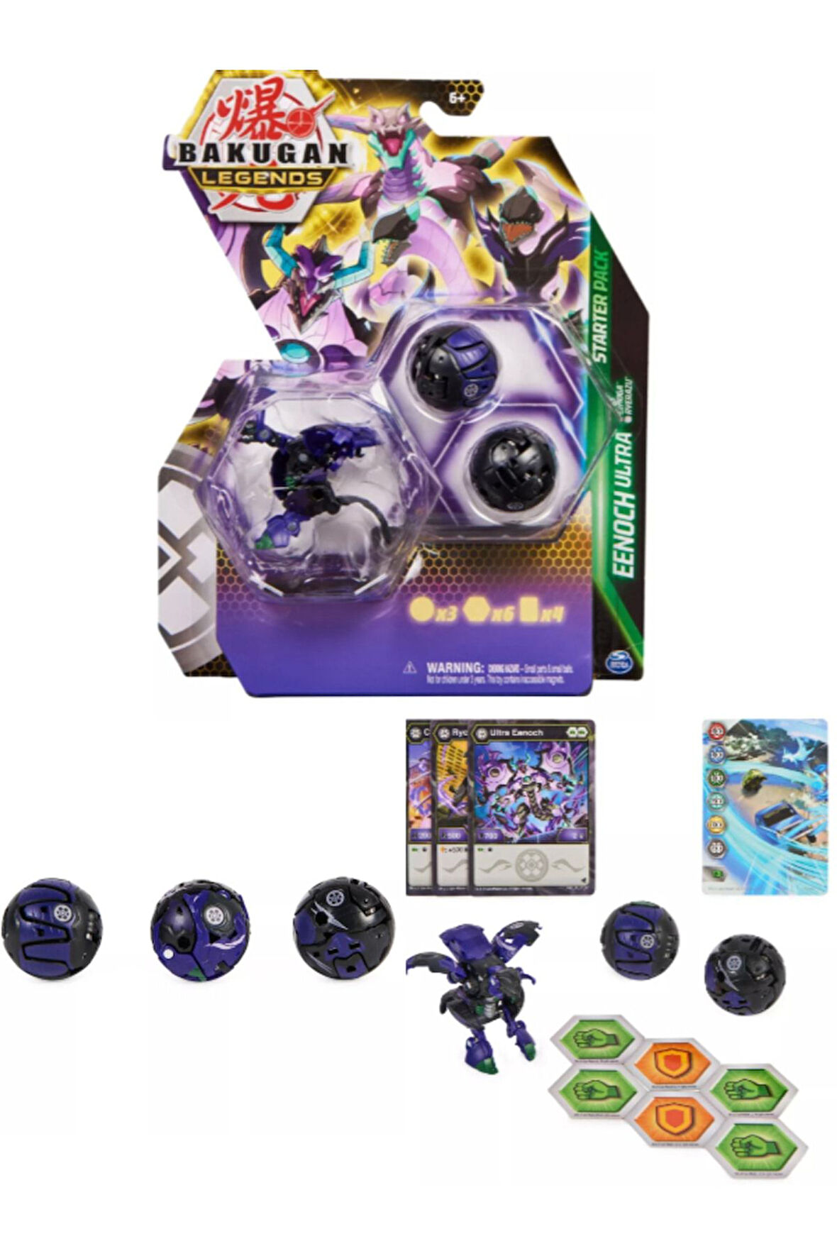 Bakugan Legends Starter 3 lü Eenoch Ultra ile Cimoga ve Ryerazu