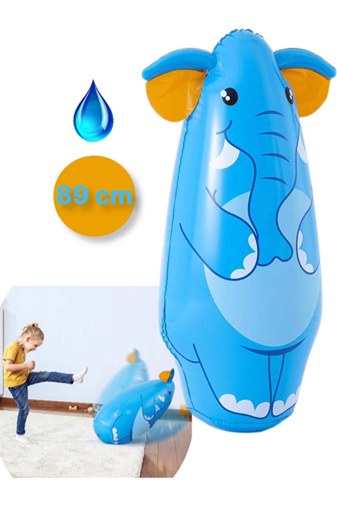 Hayvan Figürlü Sulu Hacı Yatmaz Fil Model 89 cm