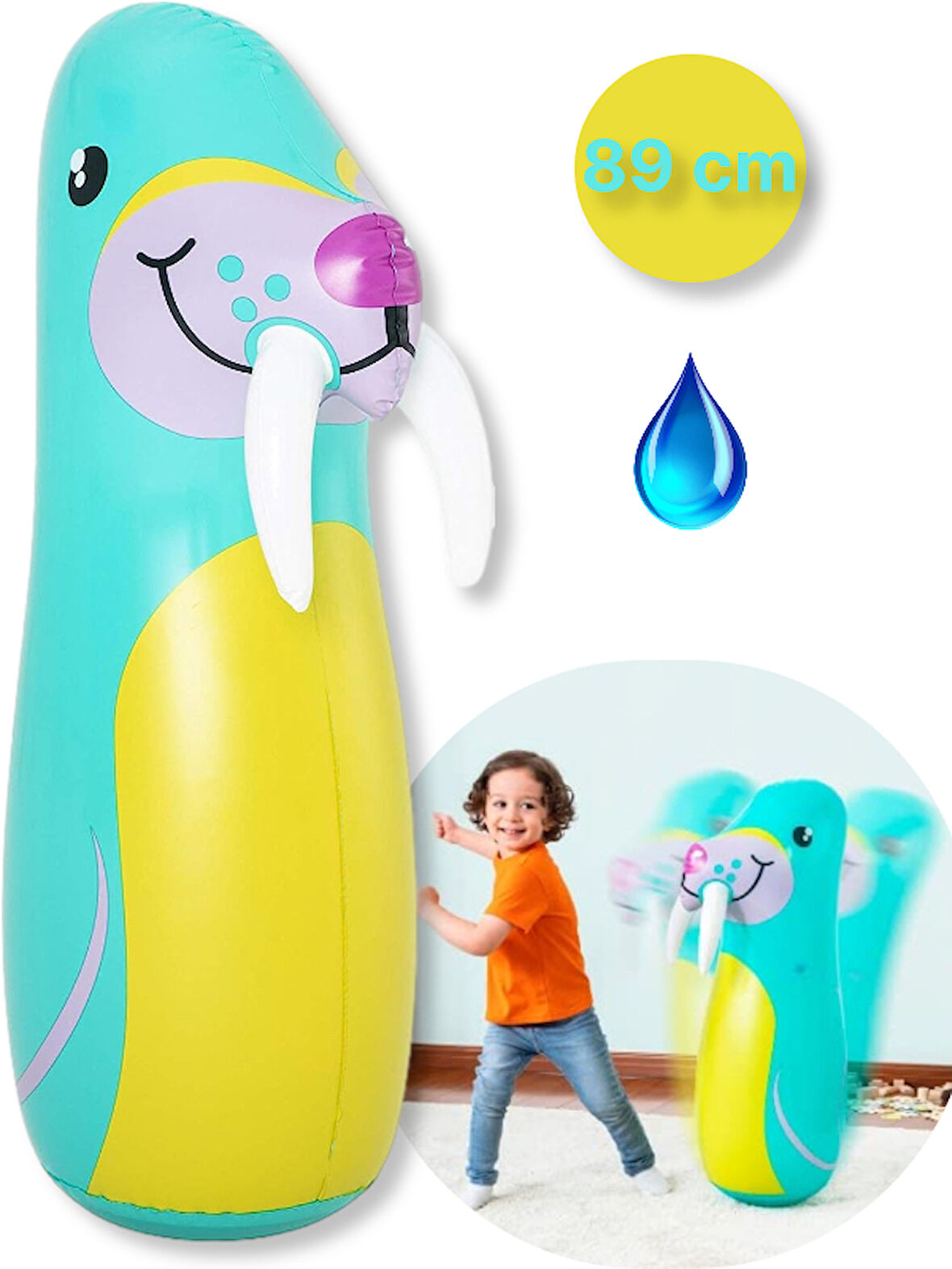 Hayvan Figürlü Sulu Hacı Yatmaz Deniz Aslanı Model 89 cm