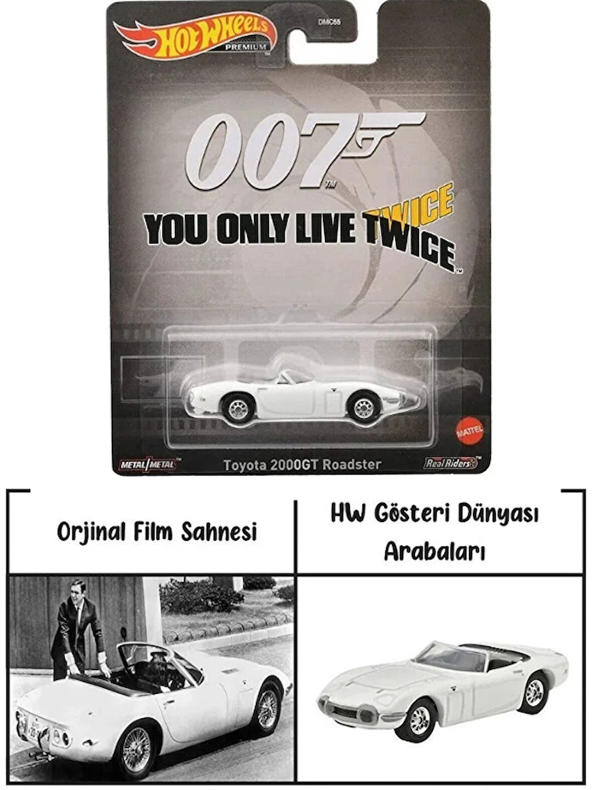 Premium 007 Toyota 2000gt Roadster 1:64 DMC55