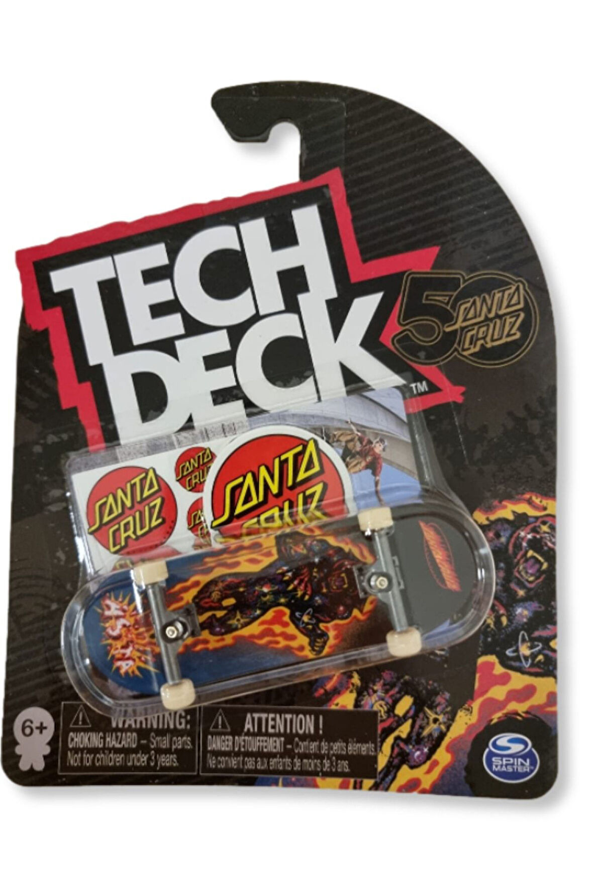 Tech Deck Parmak Kaykayı Tekli Paket 96 mm - 5 Santa Cruz -2