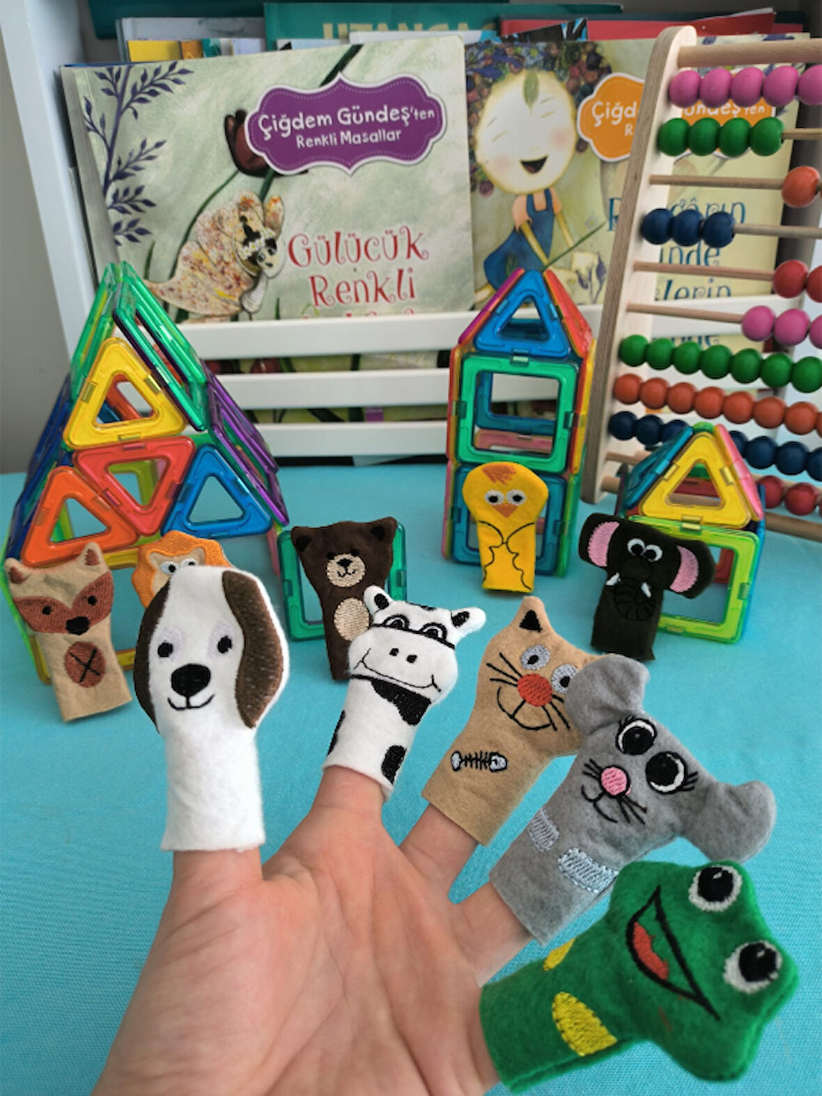 10 lu Parmak Kukla Drama Oyun Aktivite Seti - Hayvanlar