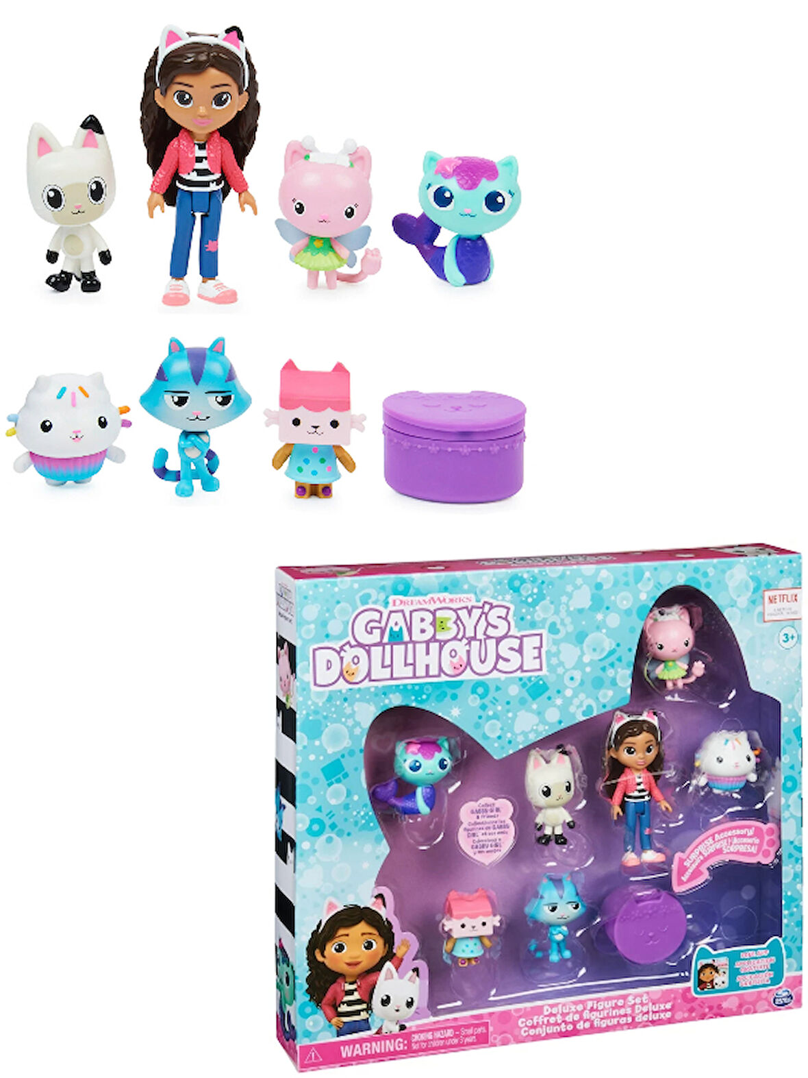 Gabby’s Dollhouse Delüks Aksiyon Figür Seti - 8 Parça