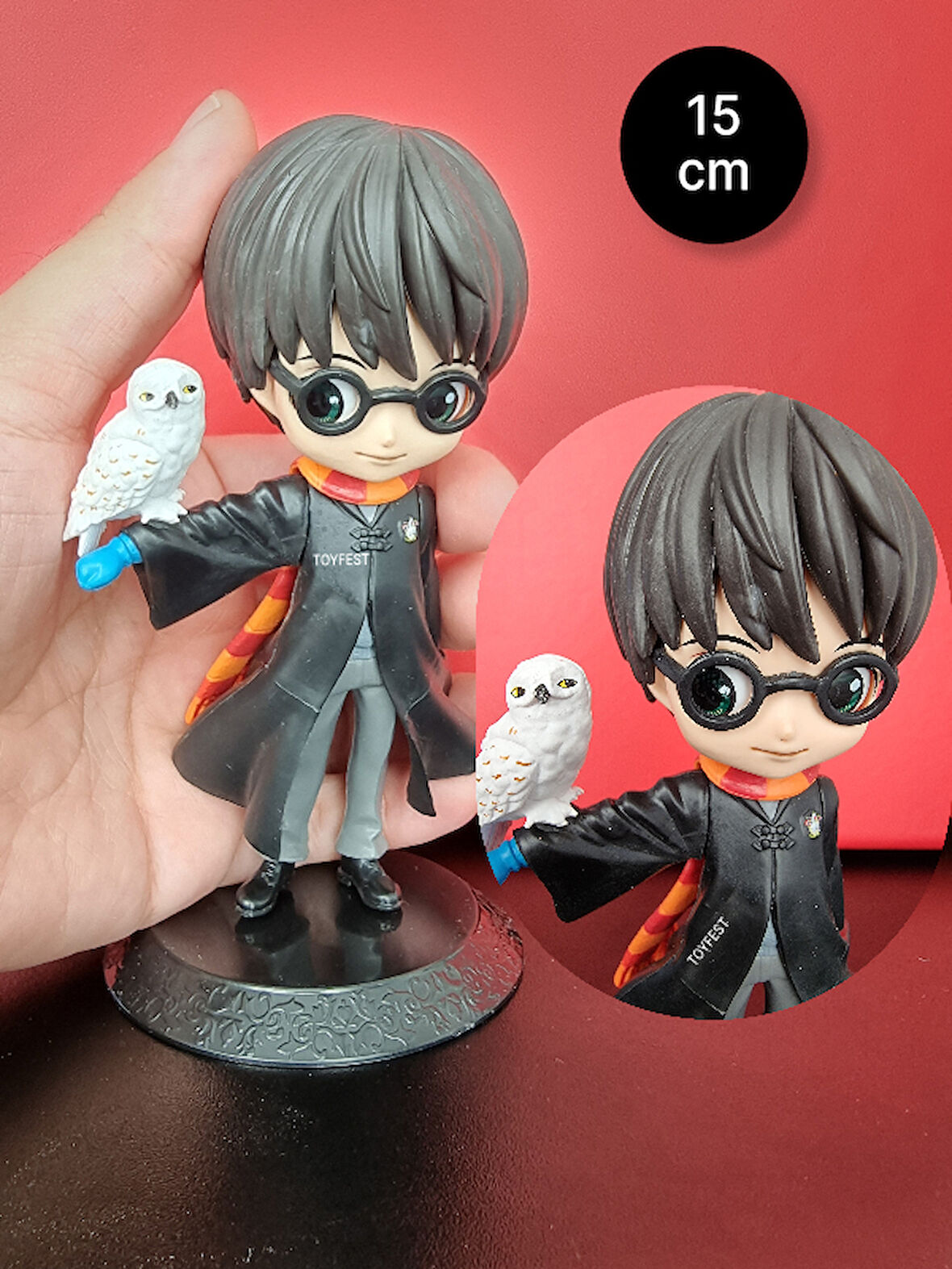 Harry Potter Hedwig Baykuşlu Standlı Hediyelik Biblo Figür - Model 3 - 15cm