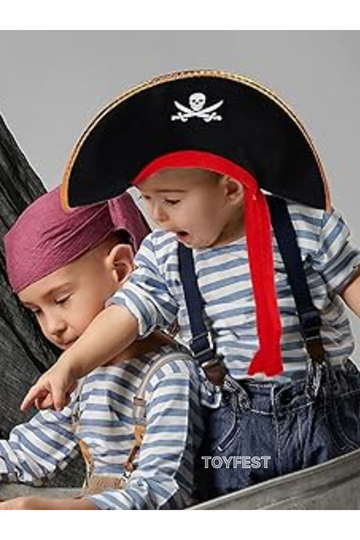 Kaptan Jack Sparrow Çocuk Korsan Şapkası Parti Kostüm Aksesuarı - 1 ADET