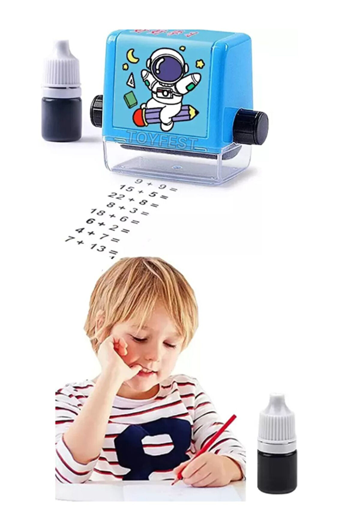 1 yada 2 Basamaklı Otomatik Rastsal Toplama İşlemleri Oluşturan ToplamaMatik Rulo Kaşe