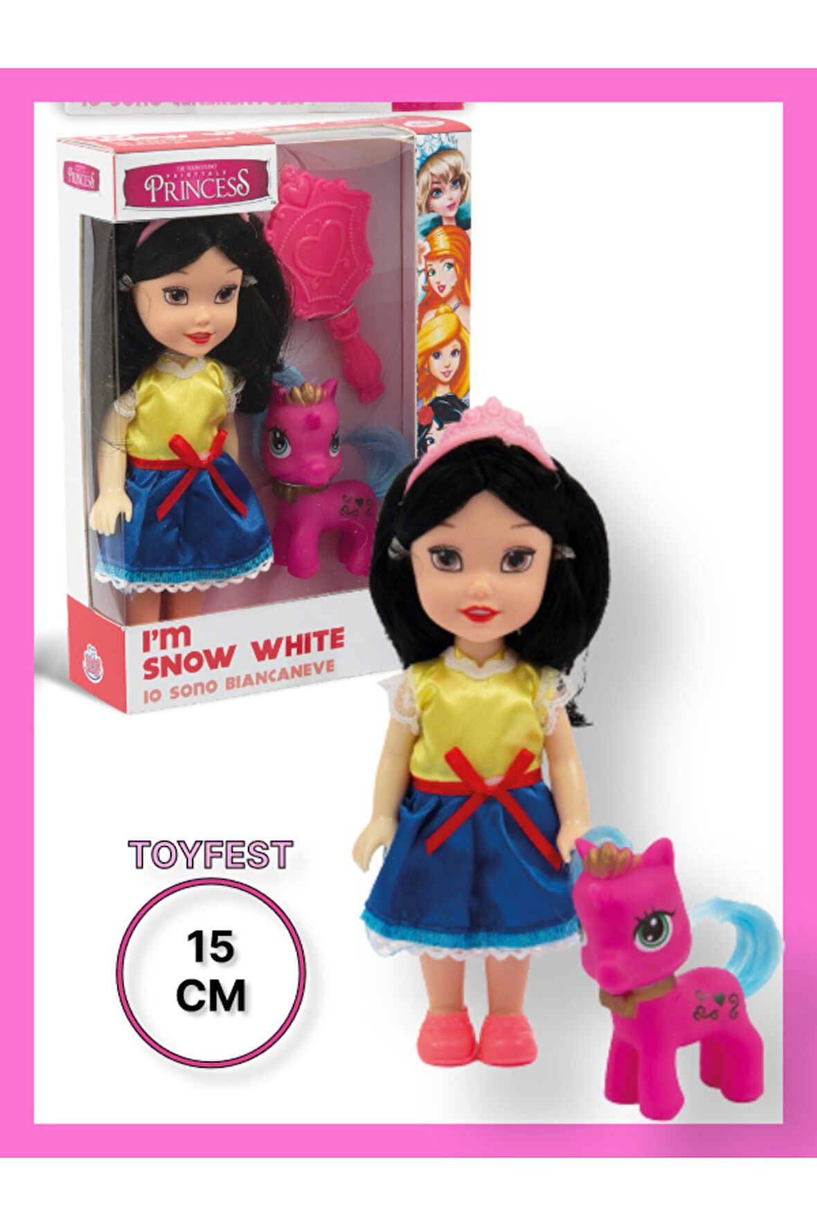 Prenses Bebekler - PAMUK PRENSES ve Pony - 25 CM