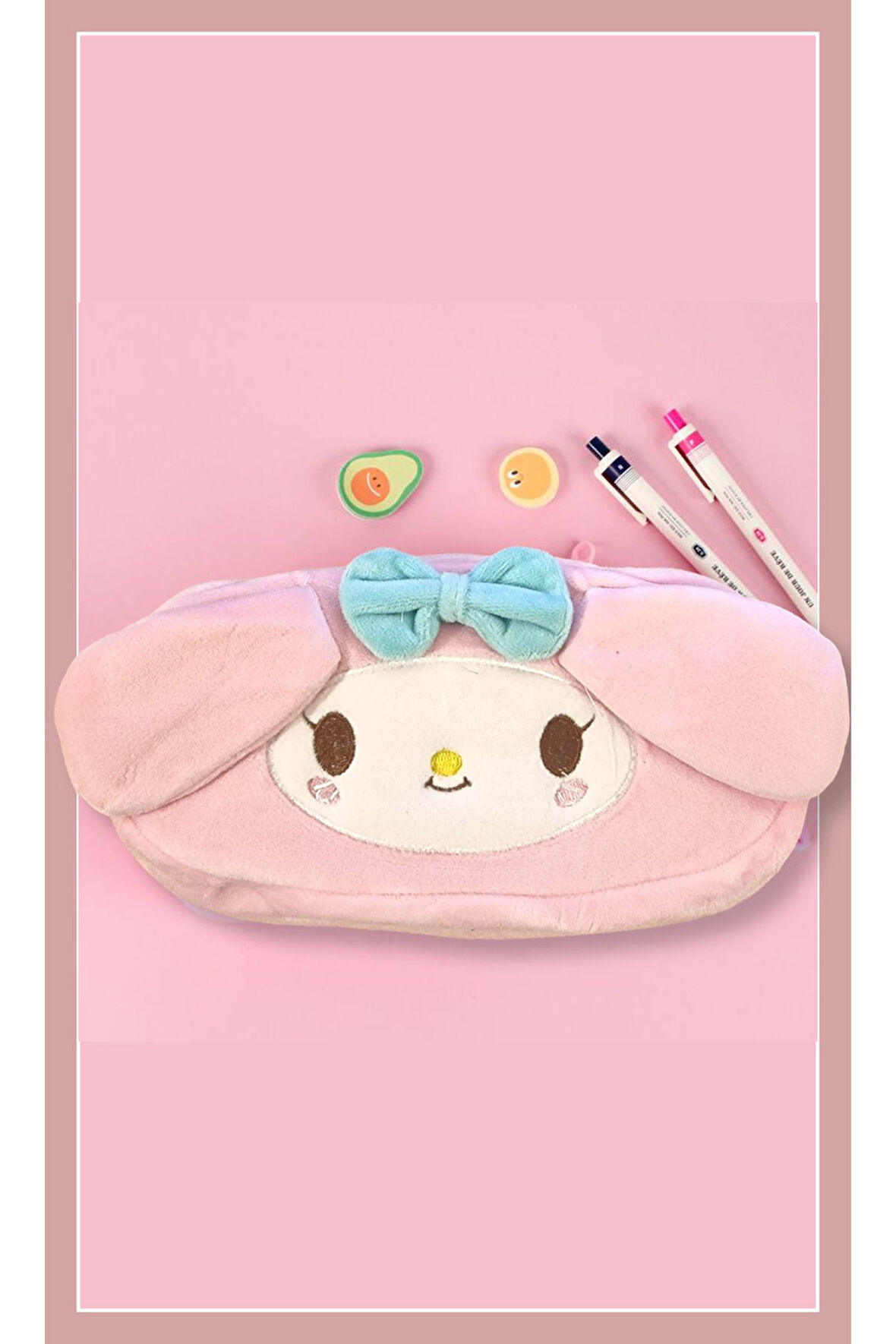 My Melody Peluş Fermuarlı Kalem Kutusu - Kalemlik Çanta