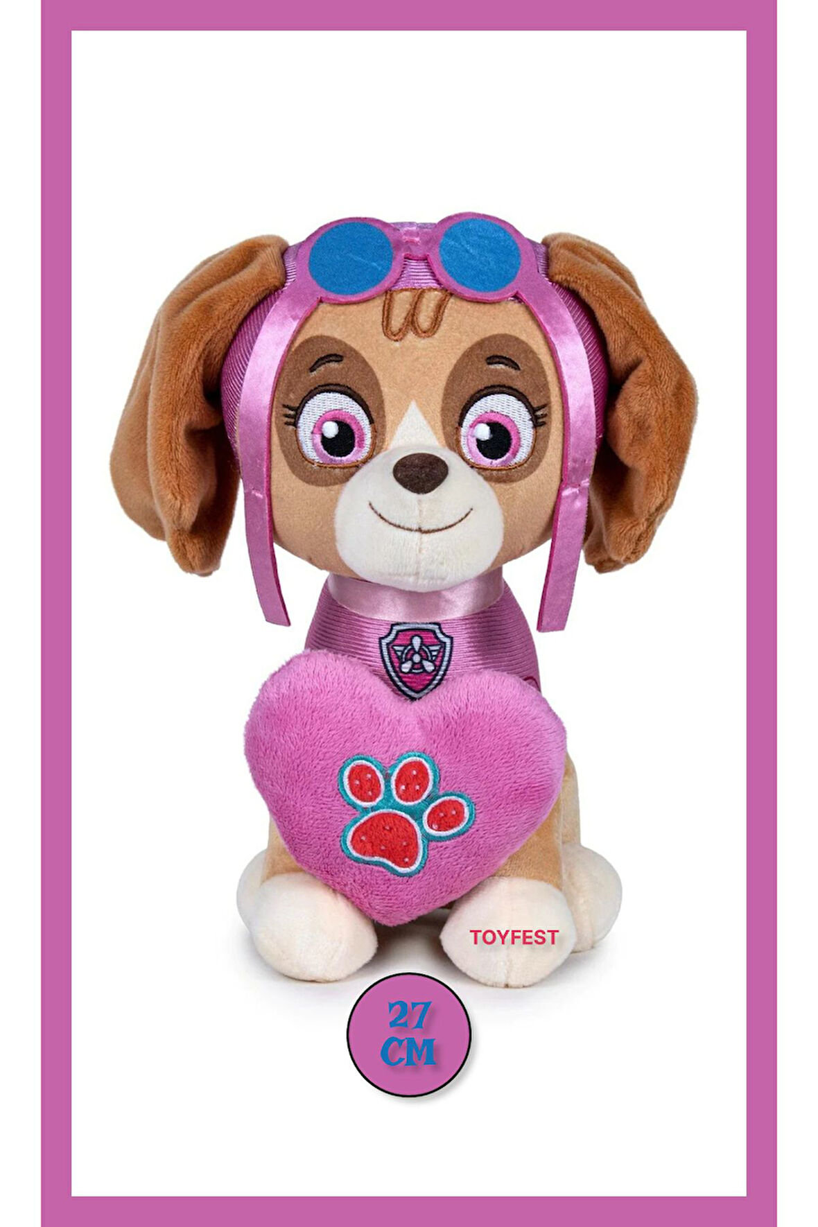 Paw Patrol Figür Peluş Oyuncak Love Serisi - Skye - 27 cm