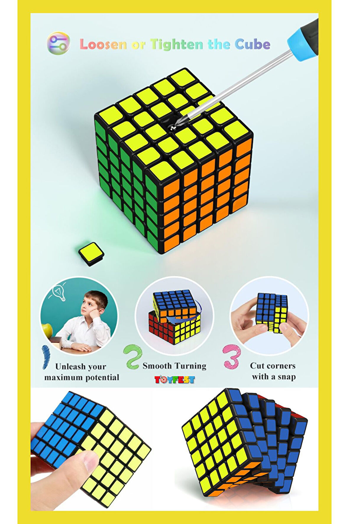 5X5 QY Speed Zeka Küpü Akıl Küpü  Küp